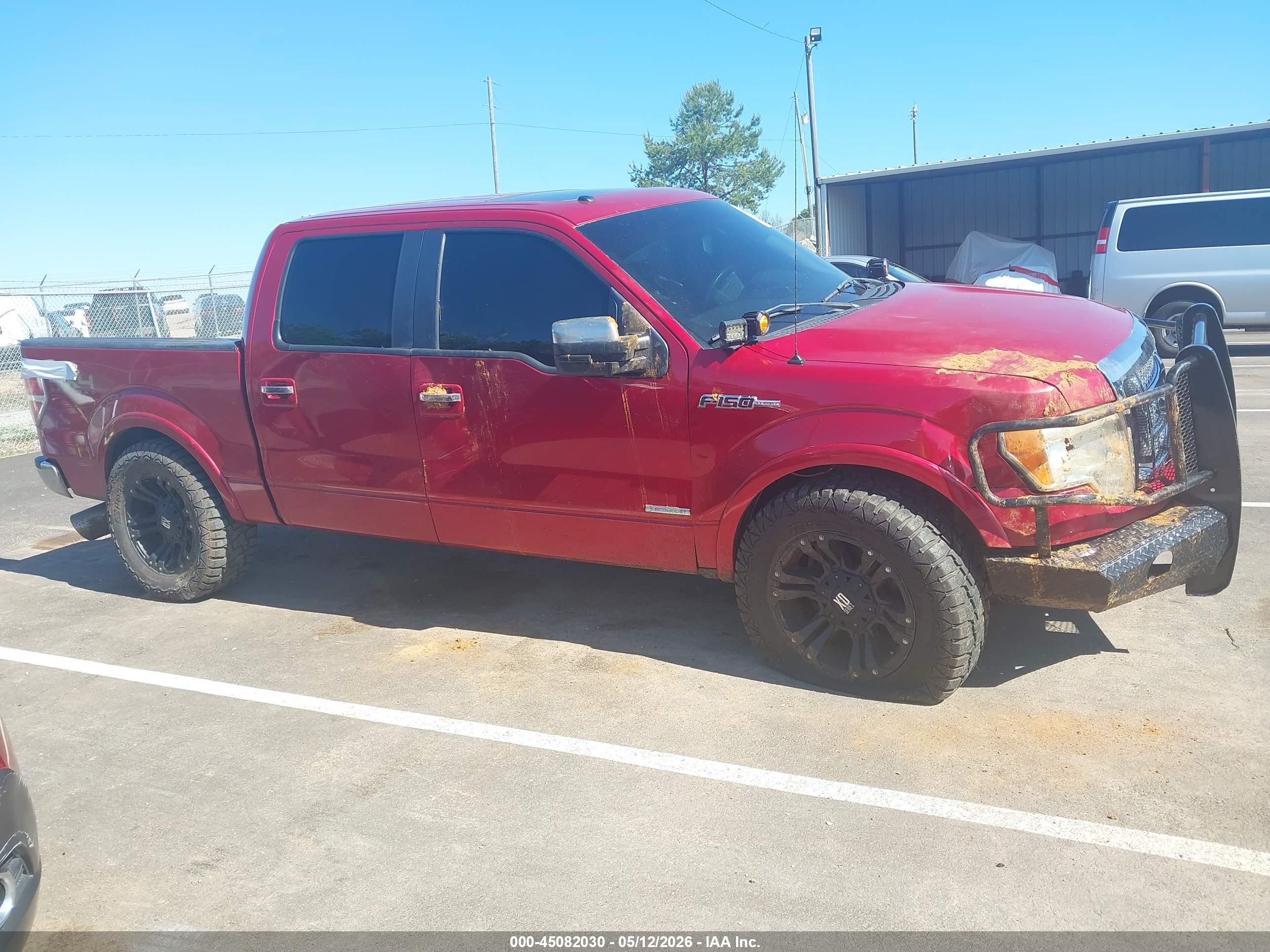 2012 Ford F-150 Lariat Бордовый vin: 1FTFW1ET9CFB06353