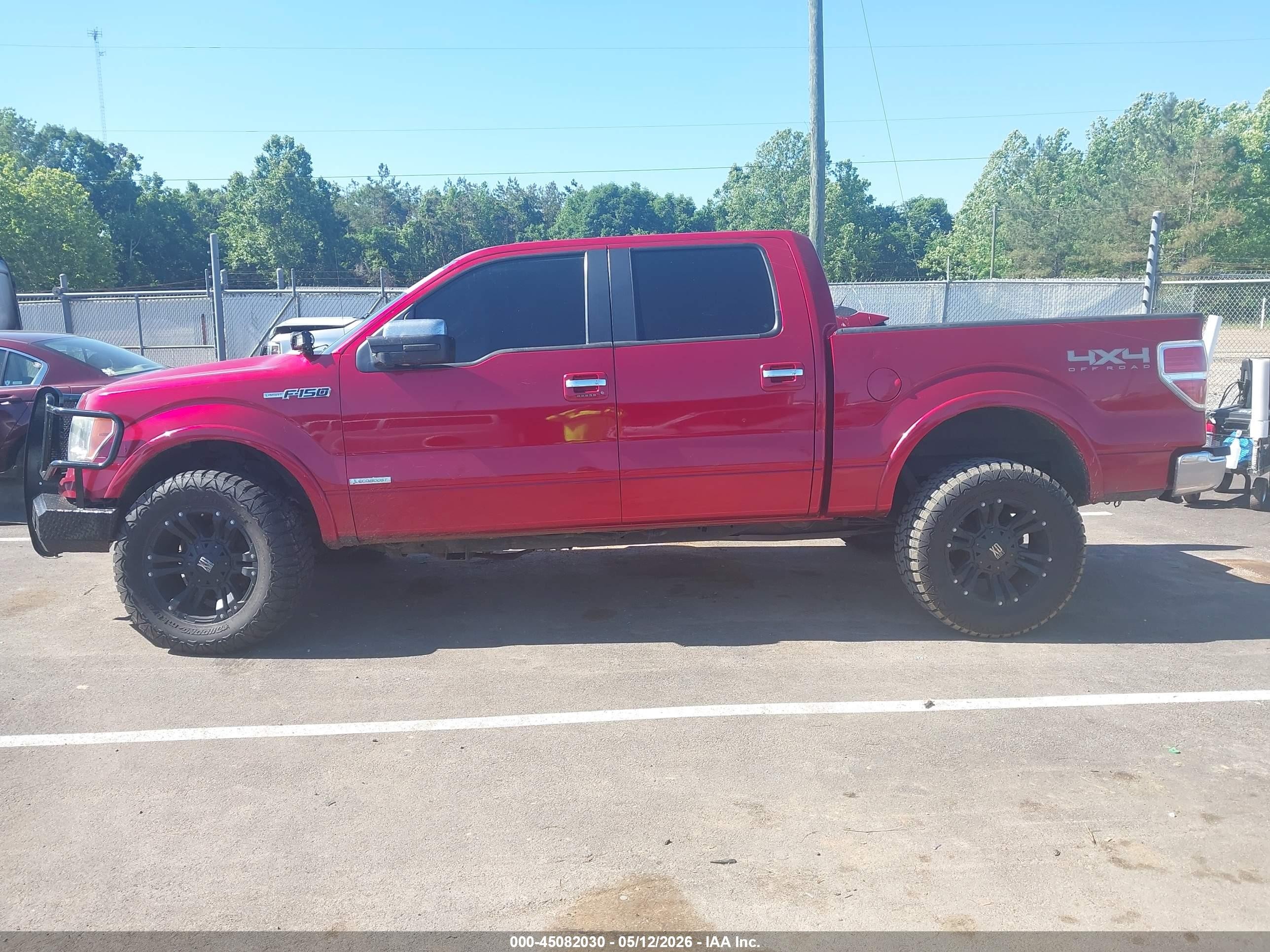 2012 Ford F-150 Lariat Бордовый vin: 1FTFW1ET9CFB06353
