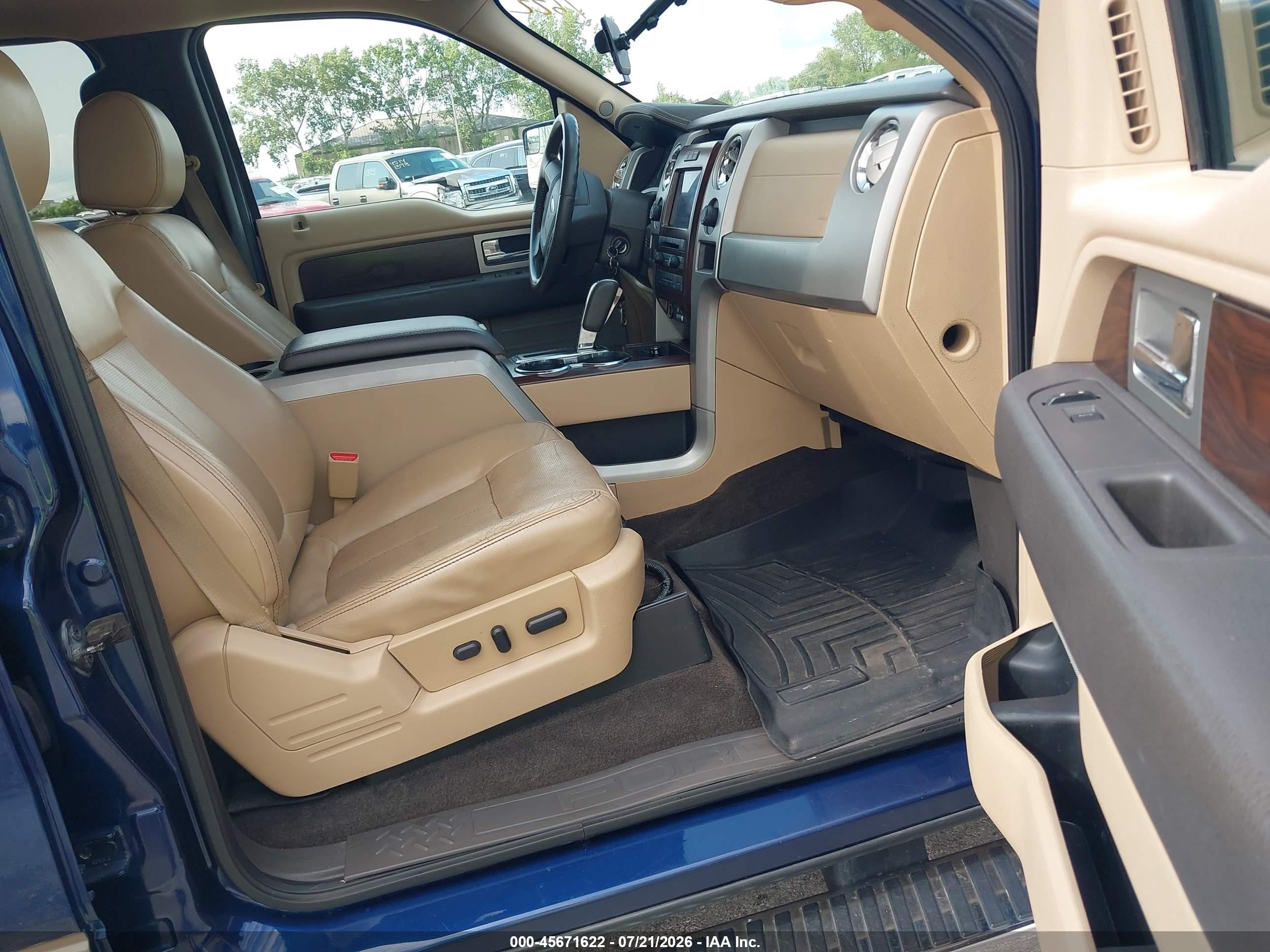 2012 Ford F-150 Lariat Blue vin: 1FTFW1ET9CFB64348