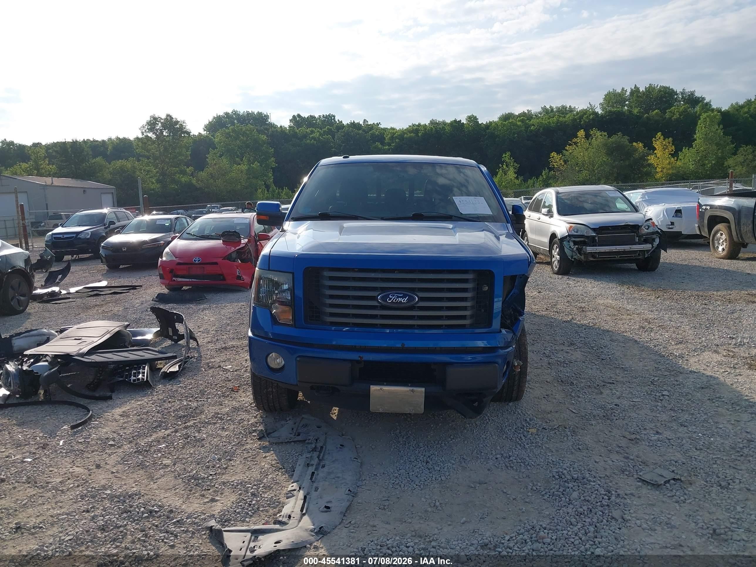 2012 Ford F-150 Fx4/king Ranch/lariat/platinum/xl/xlt Blue vin: 1FTFW1ET9CFC74459