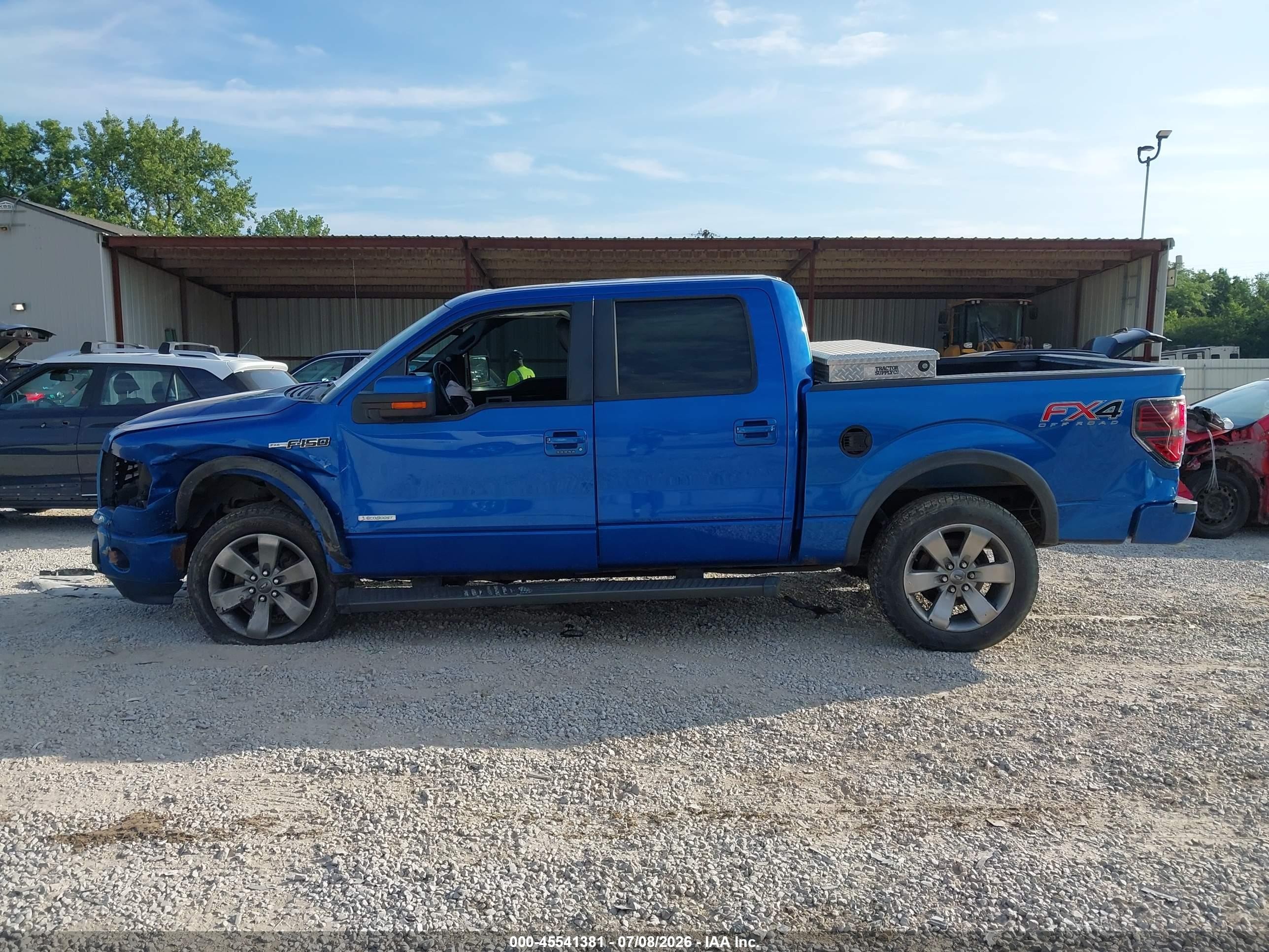 2012 Ford F-150 Fx4/king Ranch/lariat/platinum/xl/xlt Blue vin: 1FTFW1ET9CFC74459