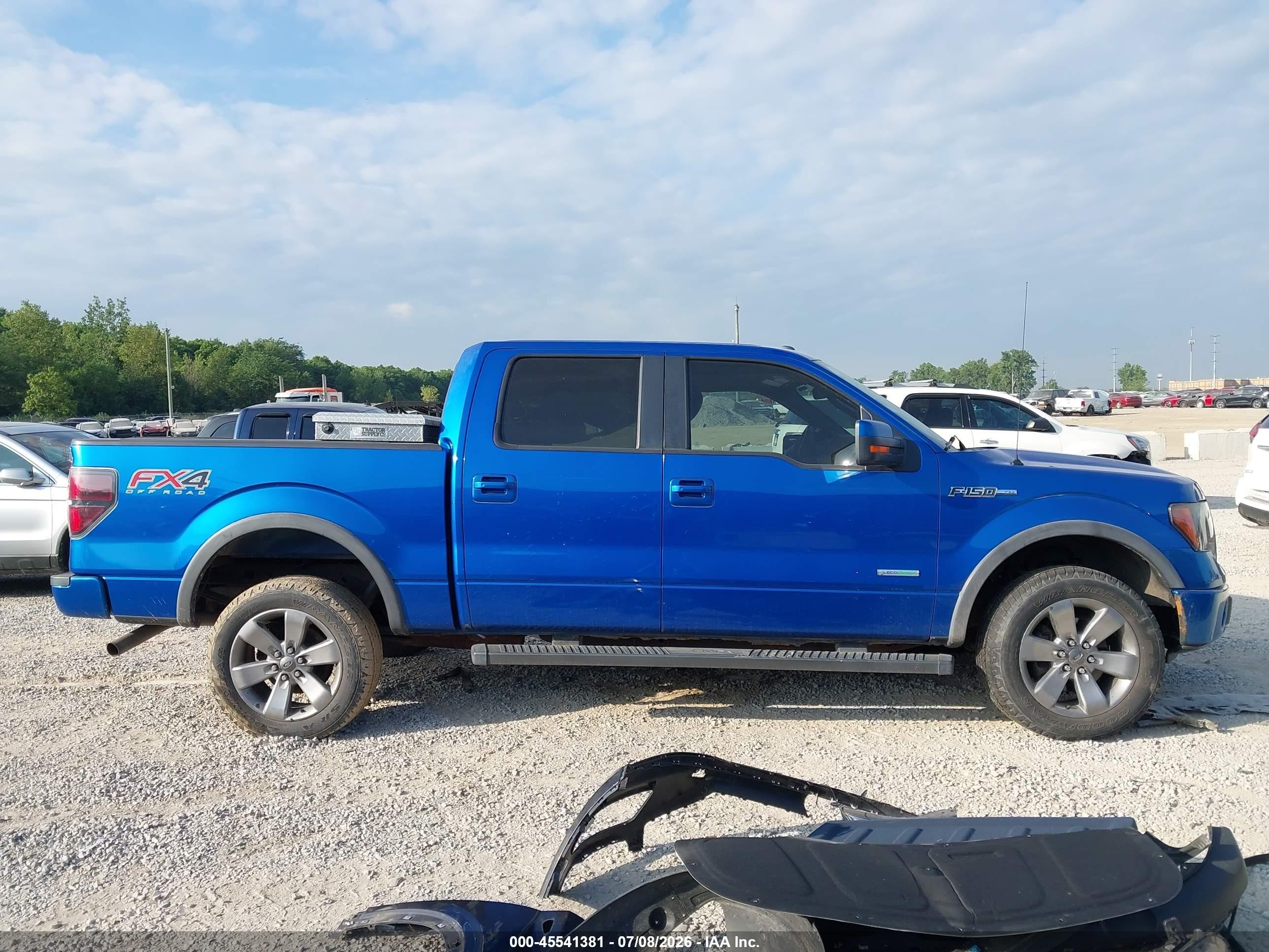 2012 Ford F-150 Fx4/king Ranch/lariat/platinum/xl/xlt Blue vin: 1FTFW1ET9CFC74459