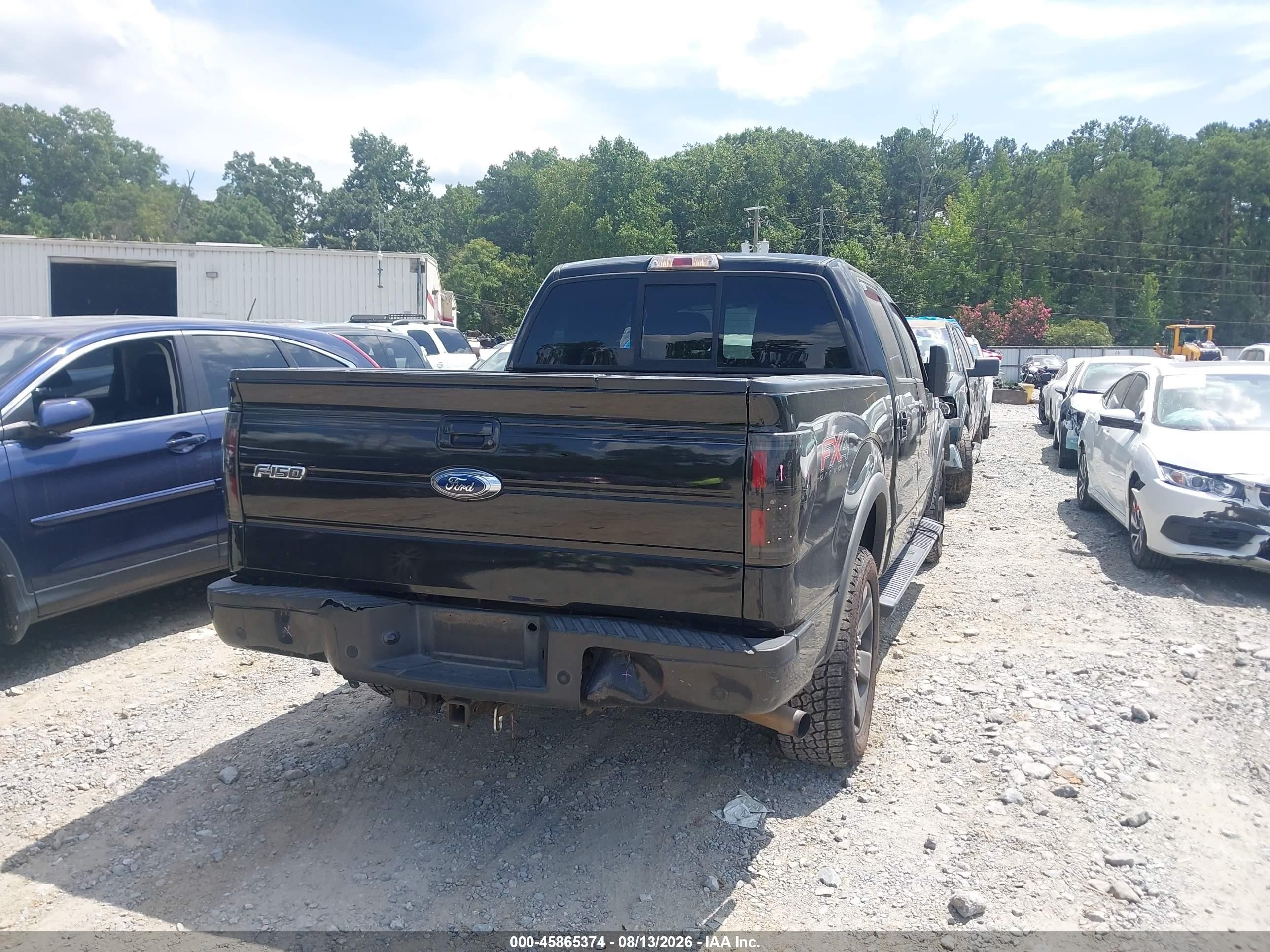 2012 Ford F-150 Fx4 Black vin: 1FTFW1ET9CKD28527