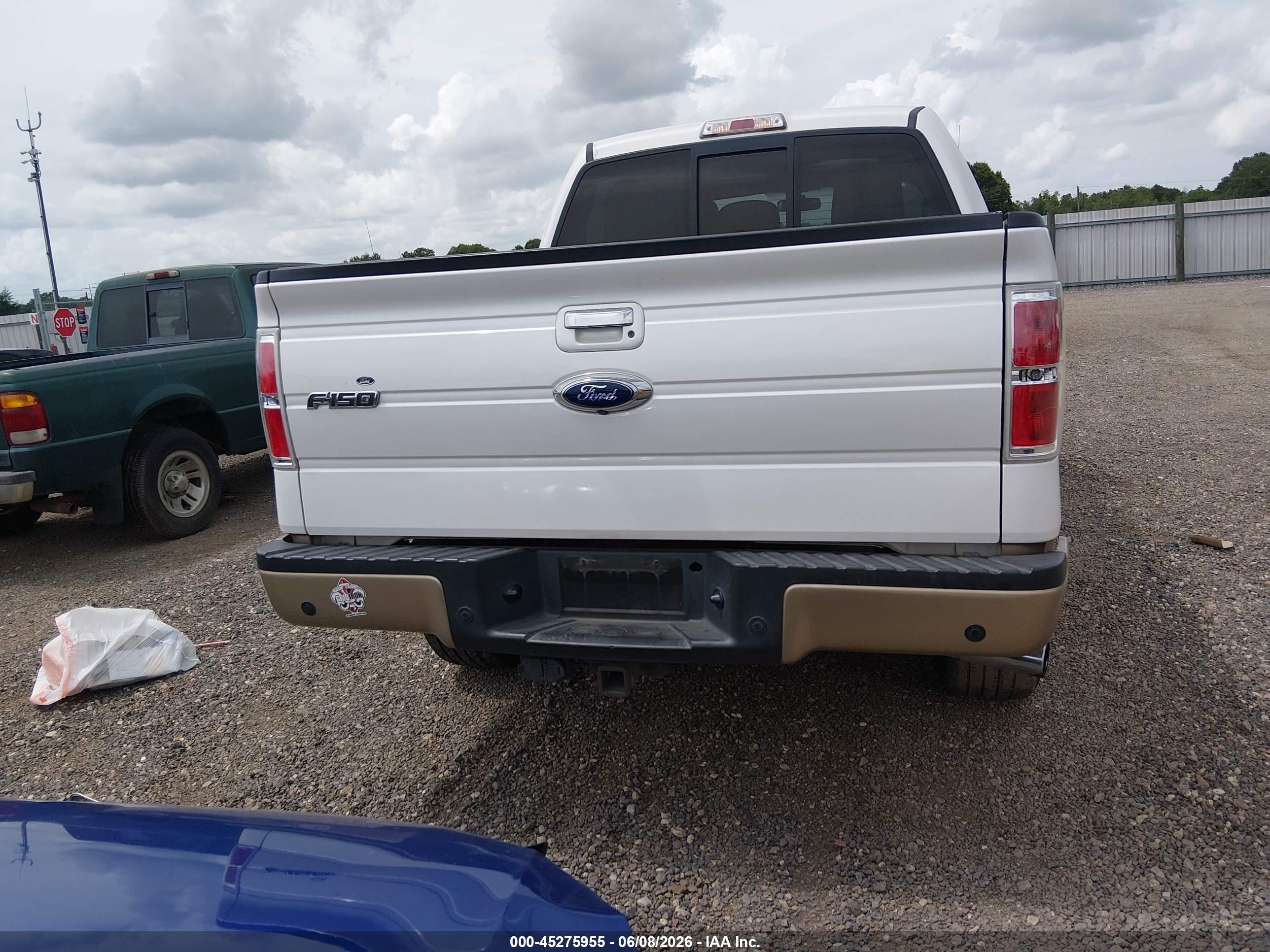 2012 Ford F-150 Lariat White vin: 1FTFW1ET9CKD87349