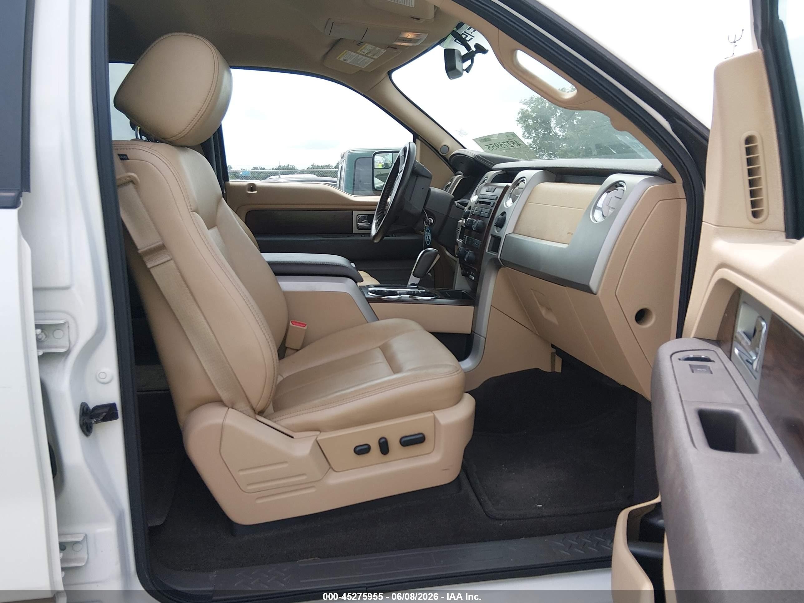 2012 Ford F-150 Lariat White vin: 1FTFW1ET9CKD87349