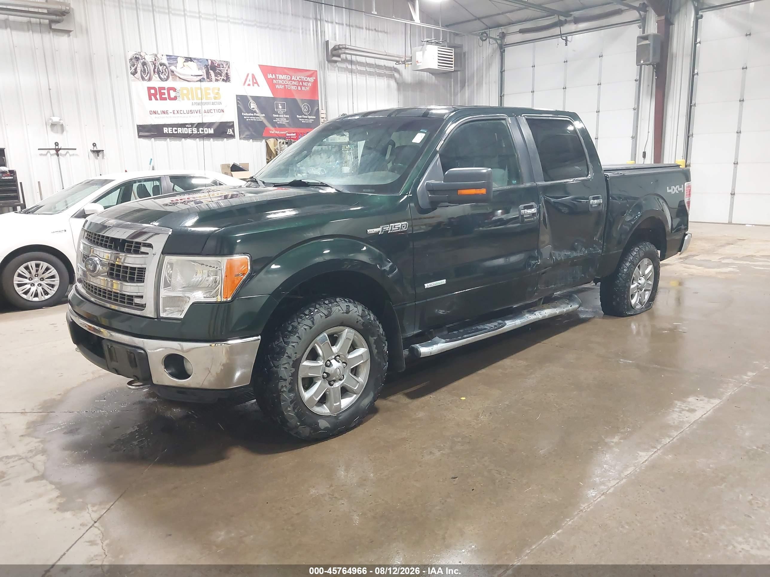 2013 Ford F-150 Xlt Green vin: 1FTFW1ET9DFA28996