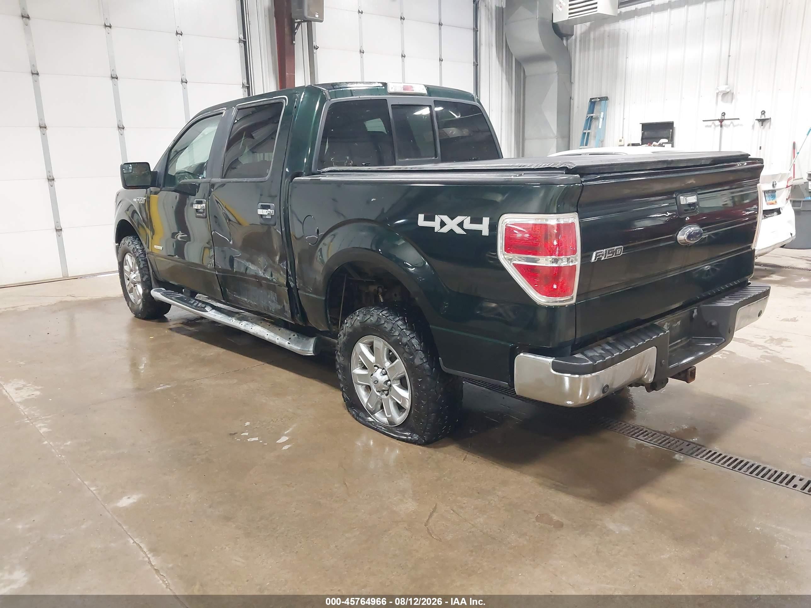 2013 Ford F-150 Xlt Green vin: 1FTFW1ET9DFA28996