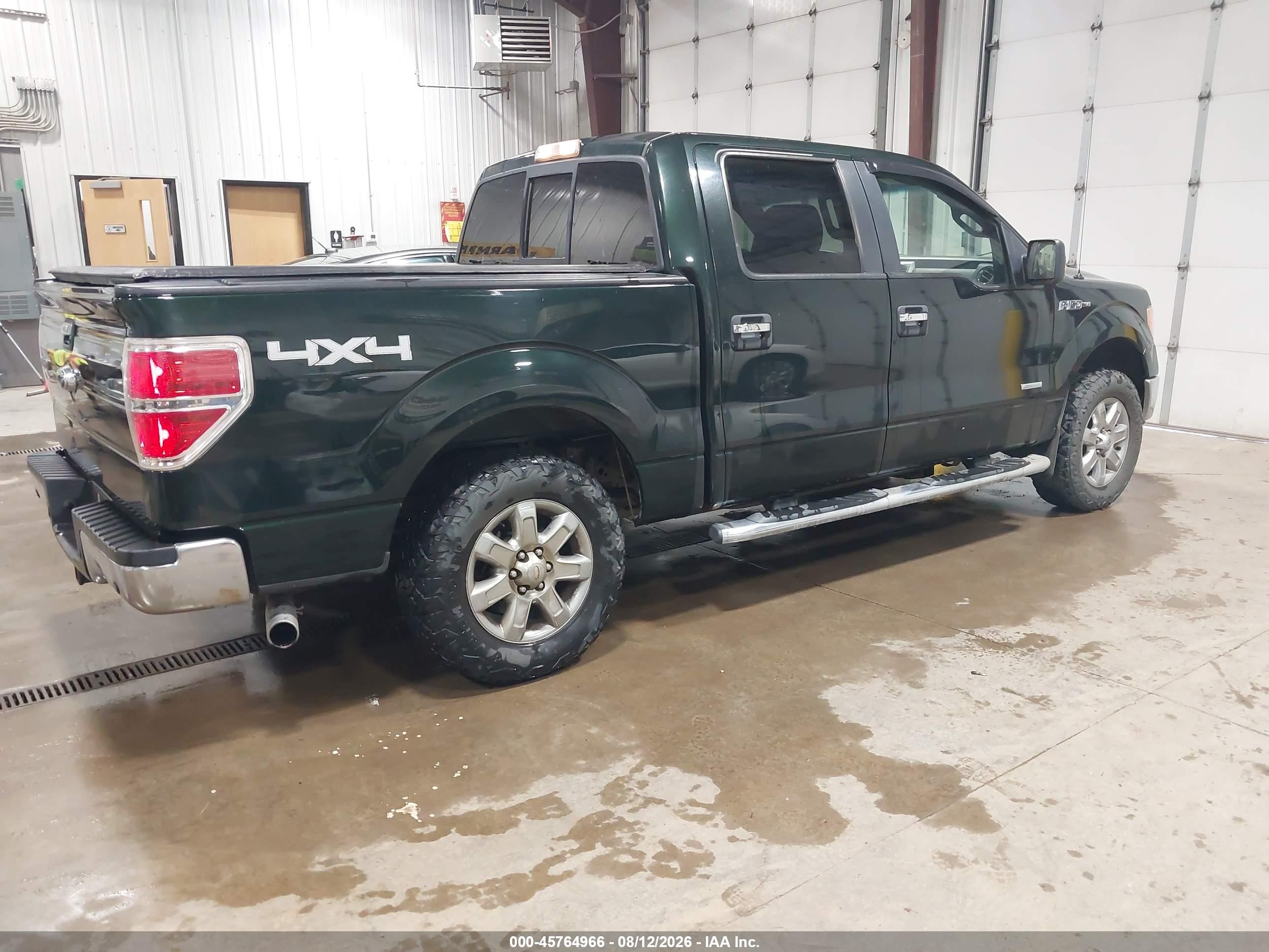 2013 Ford F-150 Xlt Green vin: 1FTFW1ET9DFA28996