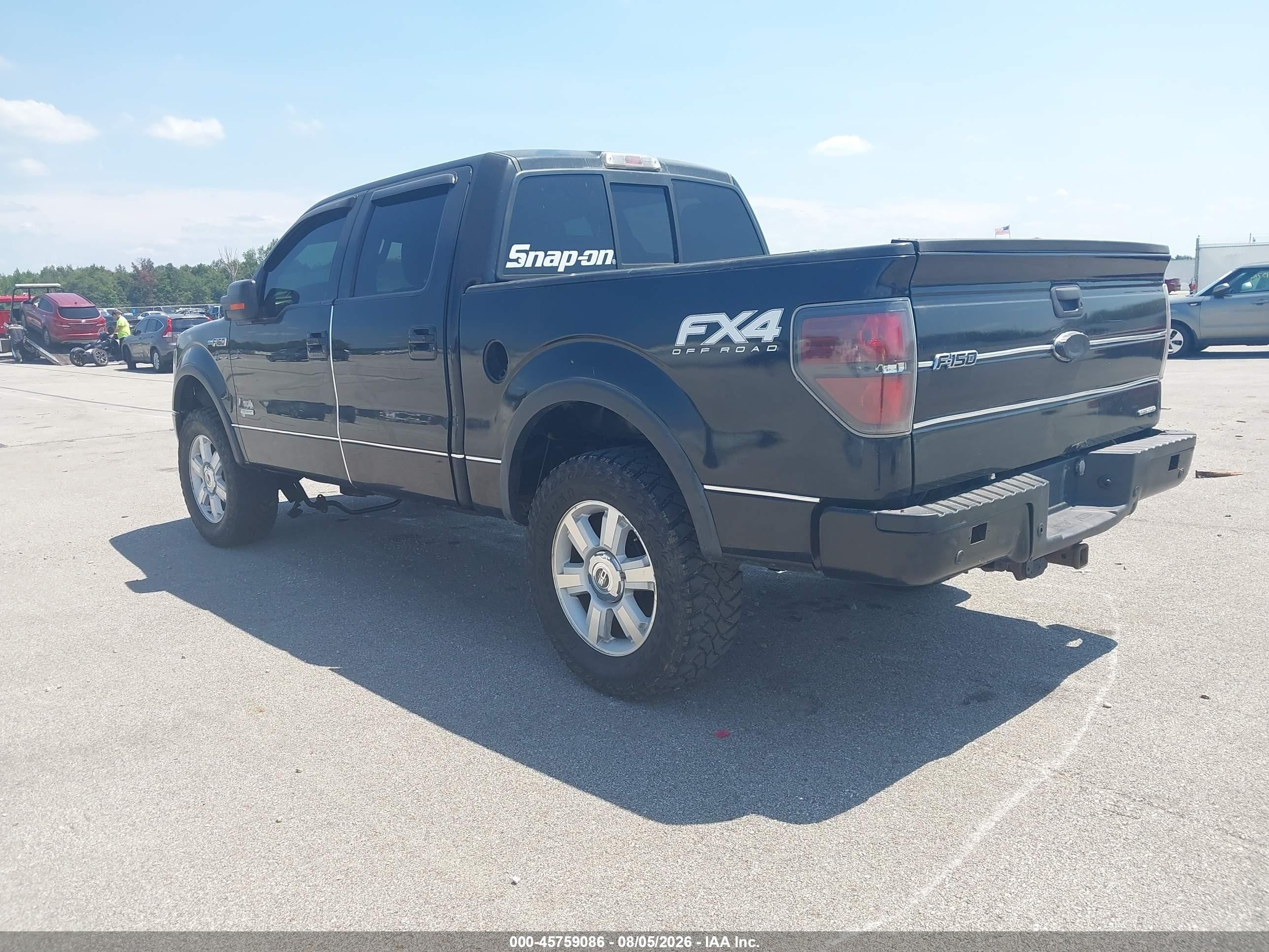 2013 Ford F-150 Fx4 Black vin: 1FTFW1ET9DFA56488