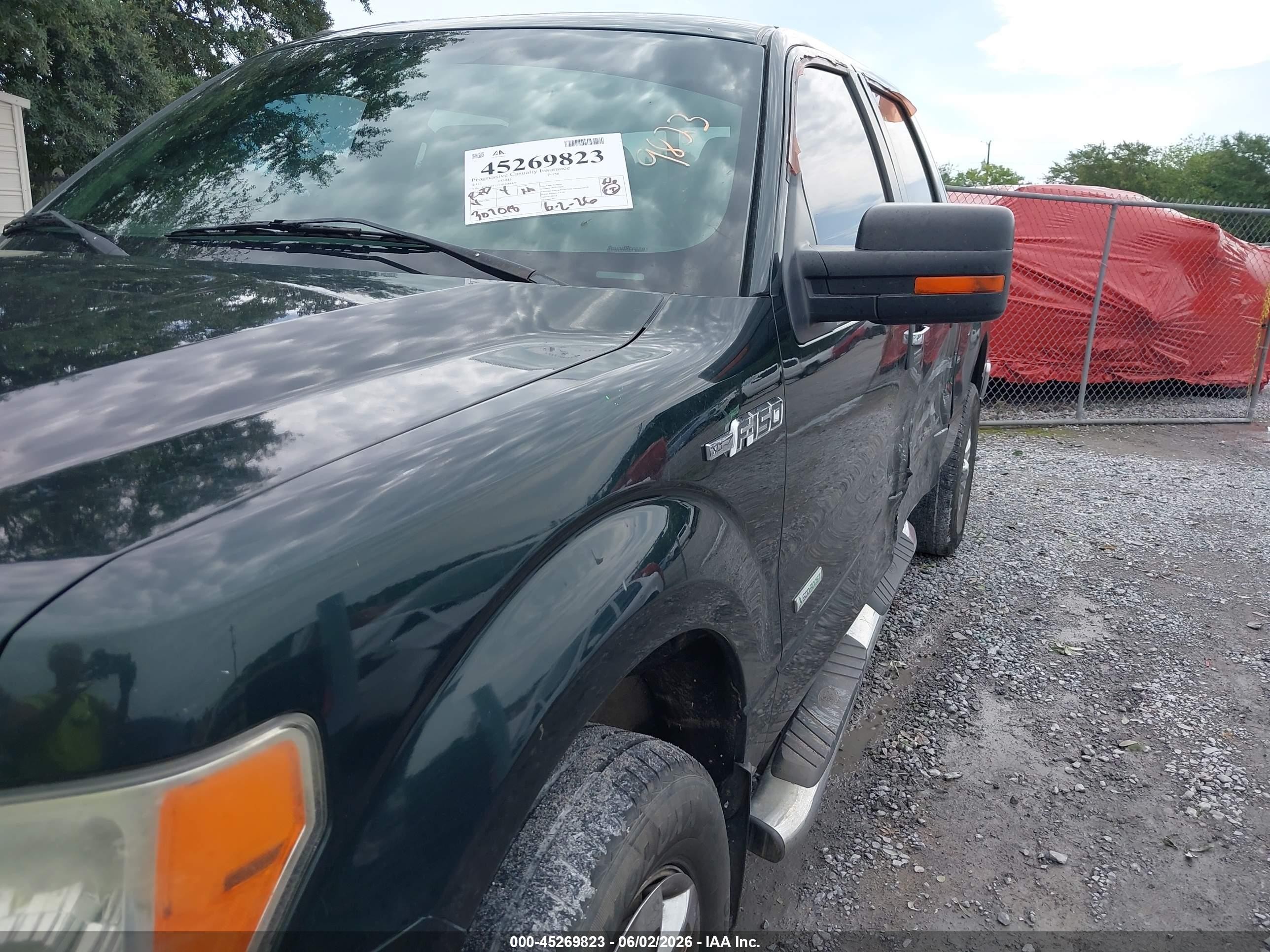 2013 Ford F-150 Xlt Green vin: 1FTFW1ET9DFB48474