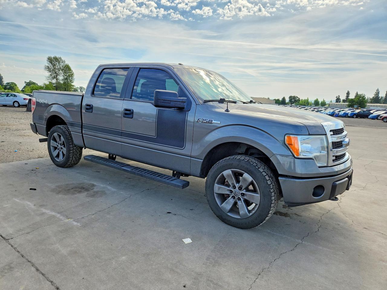 2013 Ford F150 Supercrew Gray vin: 1FTFW1ET9DFB54789