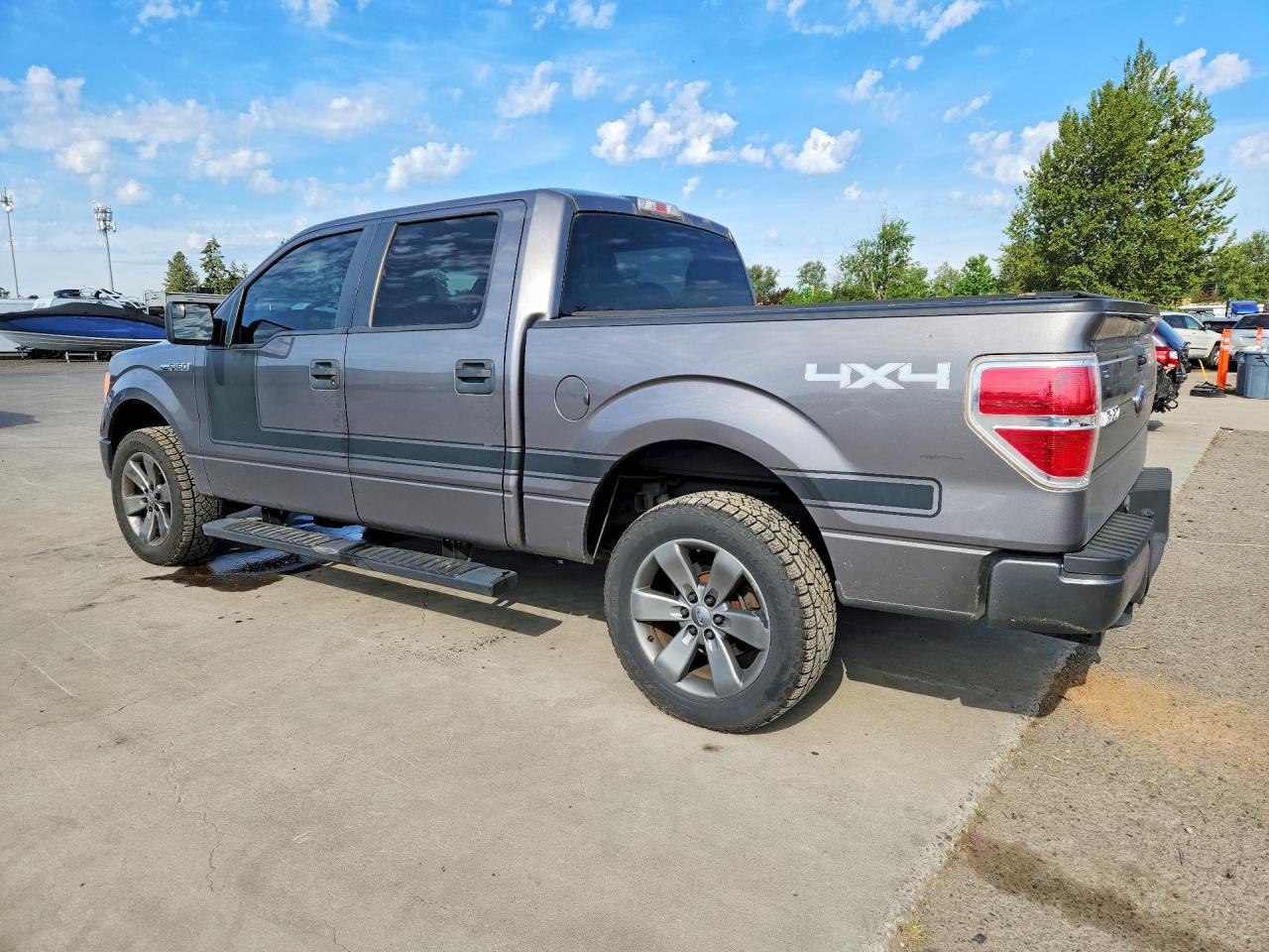 2013 Ford F150 Supercrew Gray vin: 1FTFW1ET9DFB54789