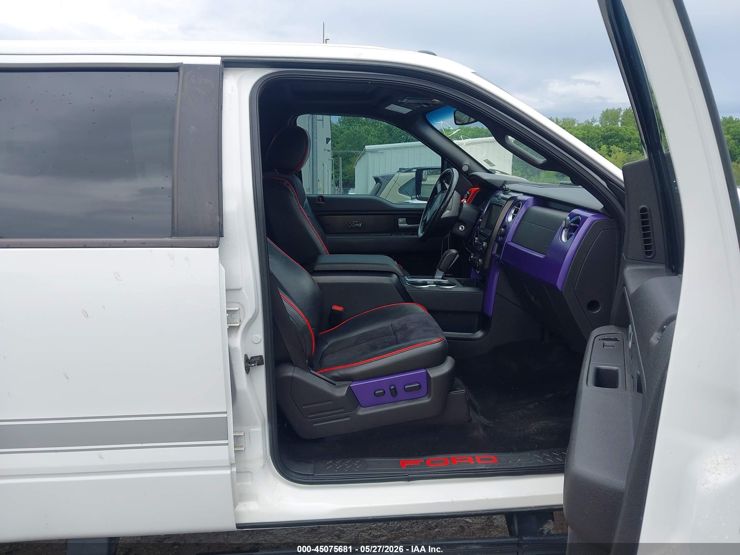 2013 Ford F-150 Fx4 White vin: 1FTFW1ET9DFD02195