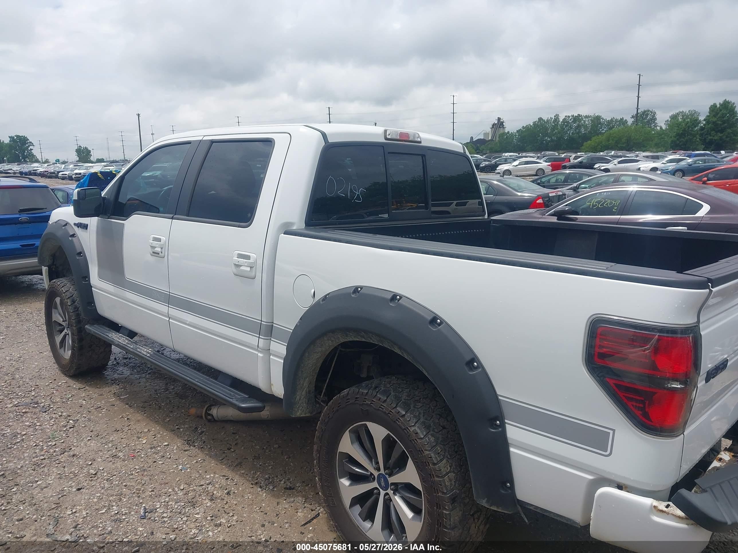2013 Ford F-150 Fx4 White vin: 1FTFW1ET9DFD02195