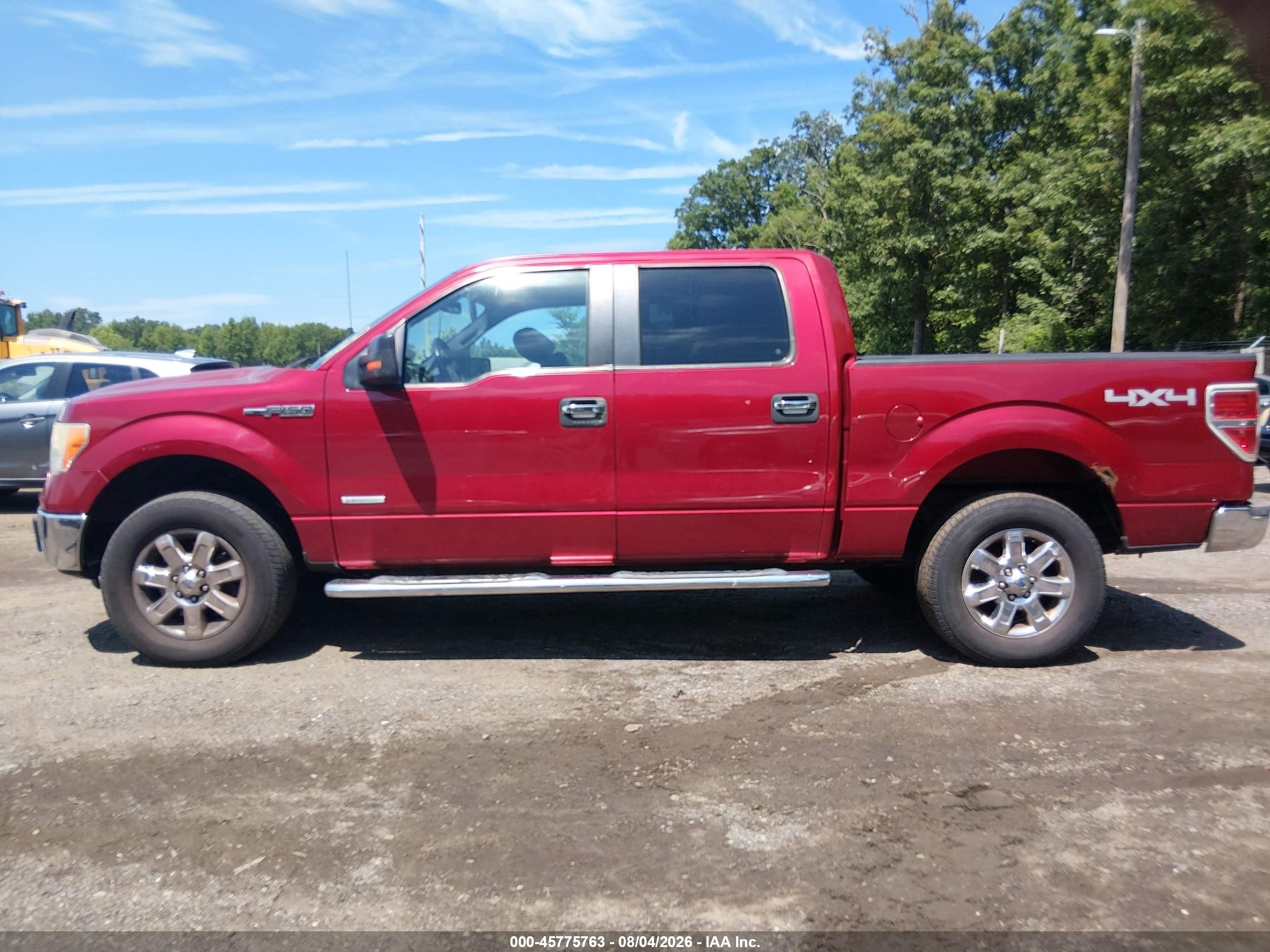 2013 Ford F-150 Xlt Red vin: 1FTFW1ET9DFD09079