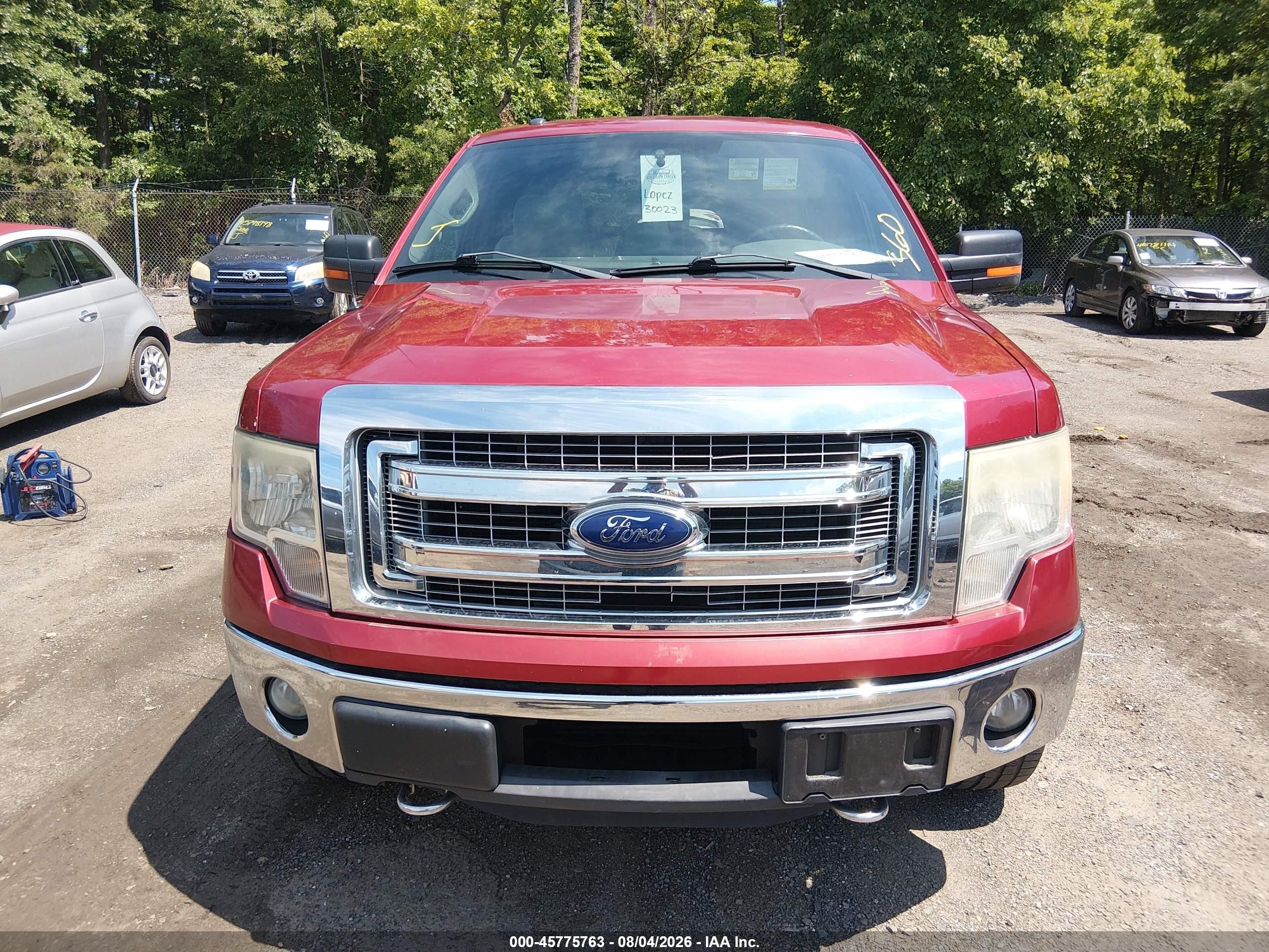 2013 Ford F-150 Xlt Red vin: 1FTFW1ET9DFD09079