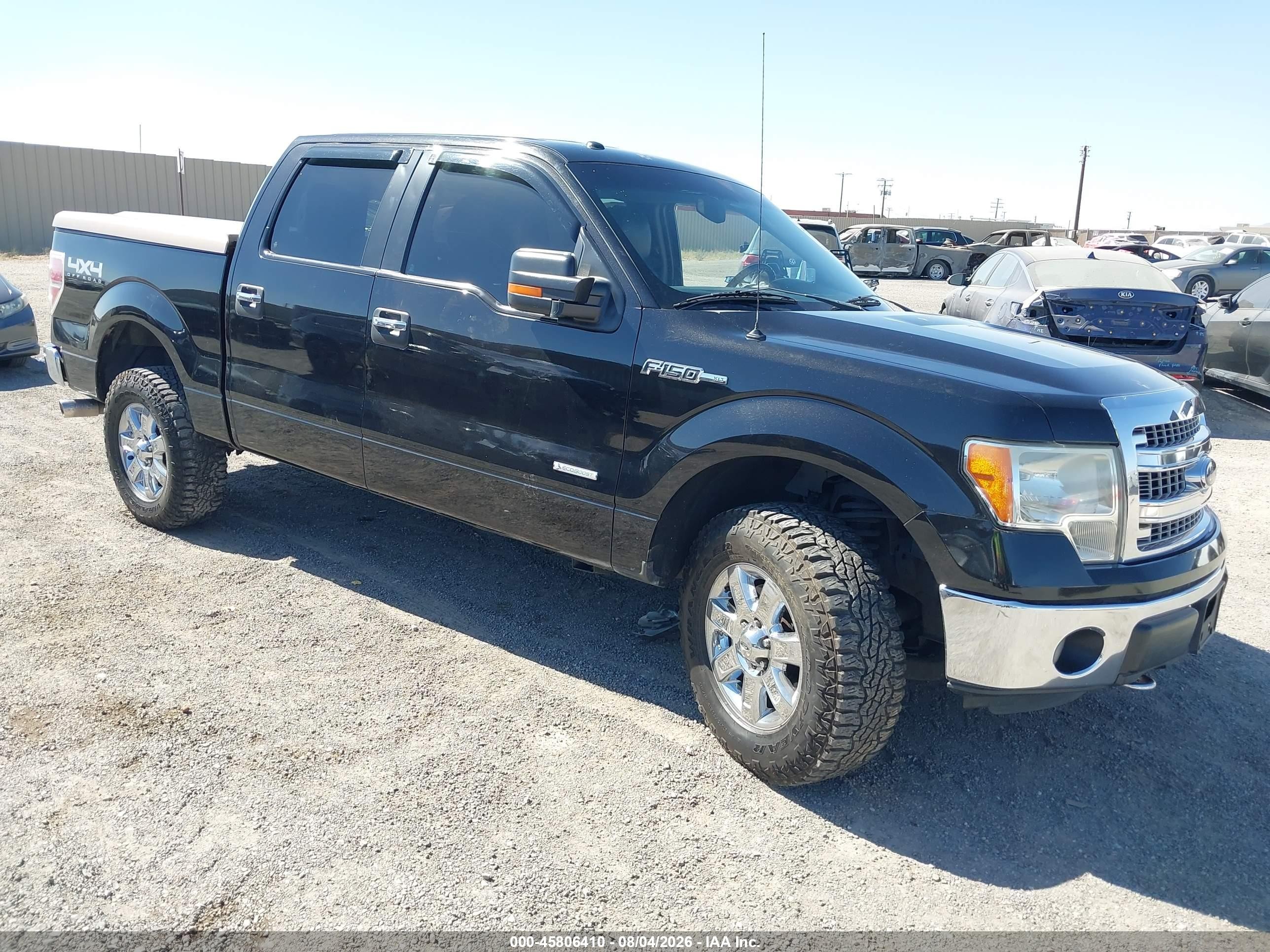 2013 Ford F-150 Xlt Black vin: 1FTFW1ET9DFE00577