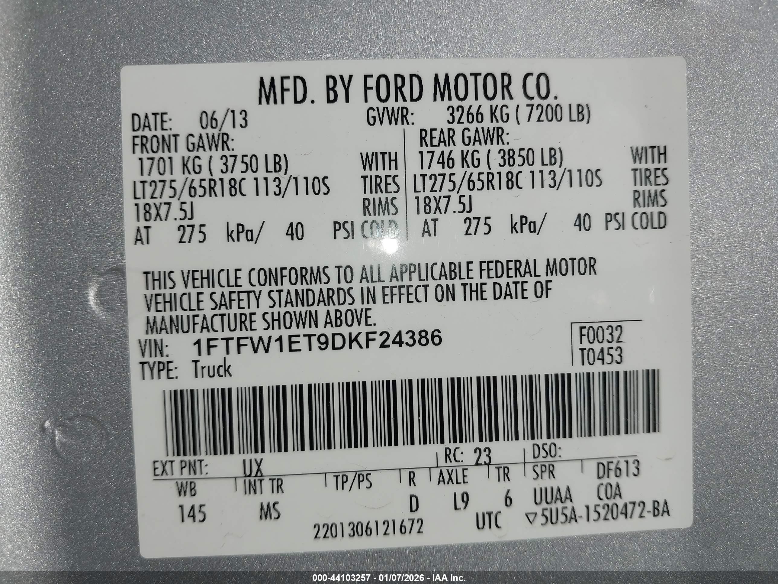 2013 Ford F-150 Xlt Silver vin: 1FTFW1ET9DKF24386