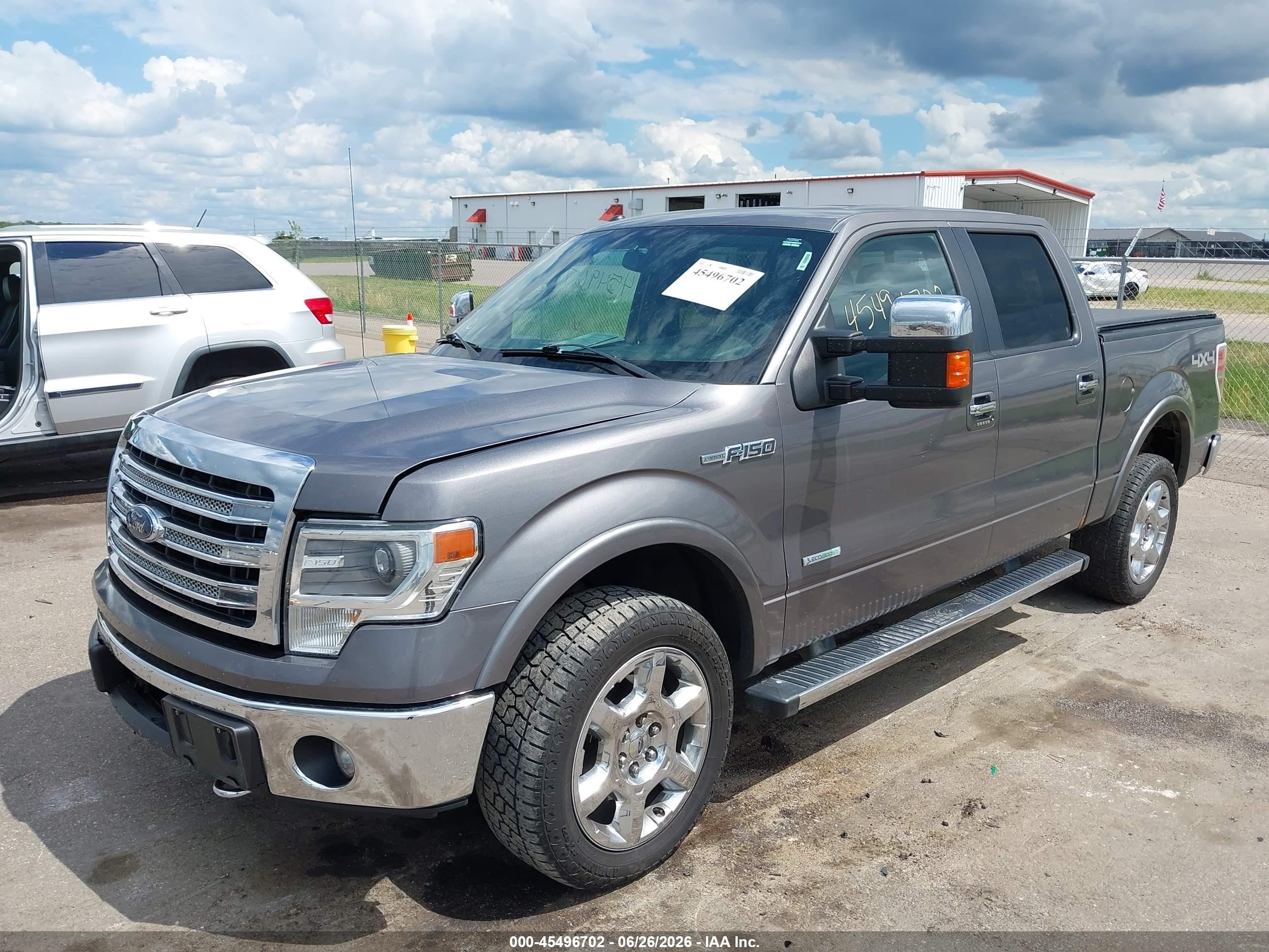 2013 Ford F-150 Lariat Gray vin: 1FTFW1ET9DKF32309