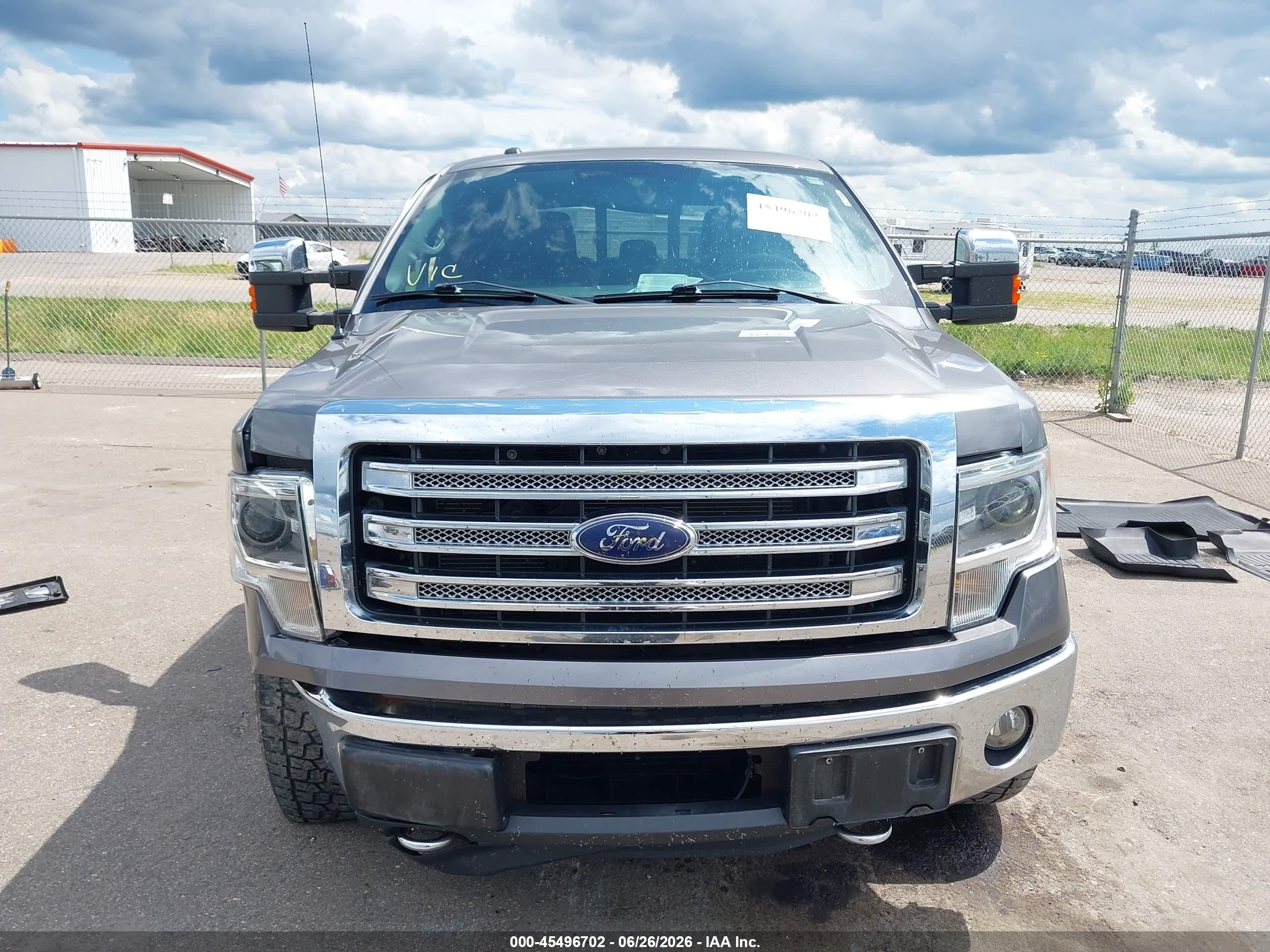 2013 Ford F-150 Lariat Gray vin: 1FTFW1ET9DKF32309
