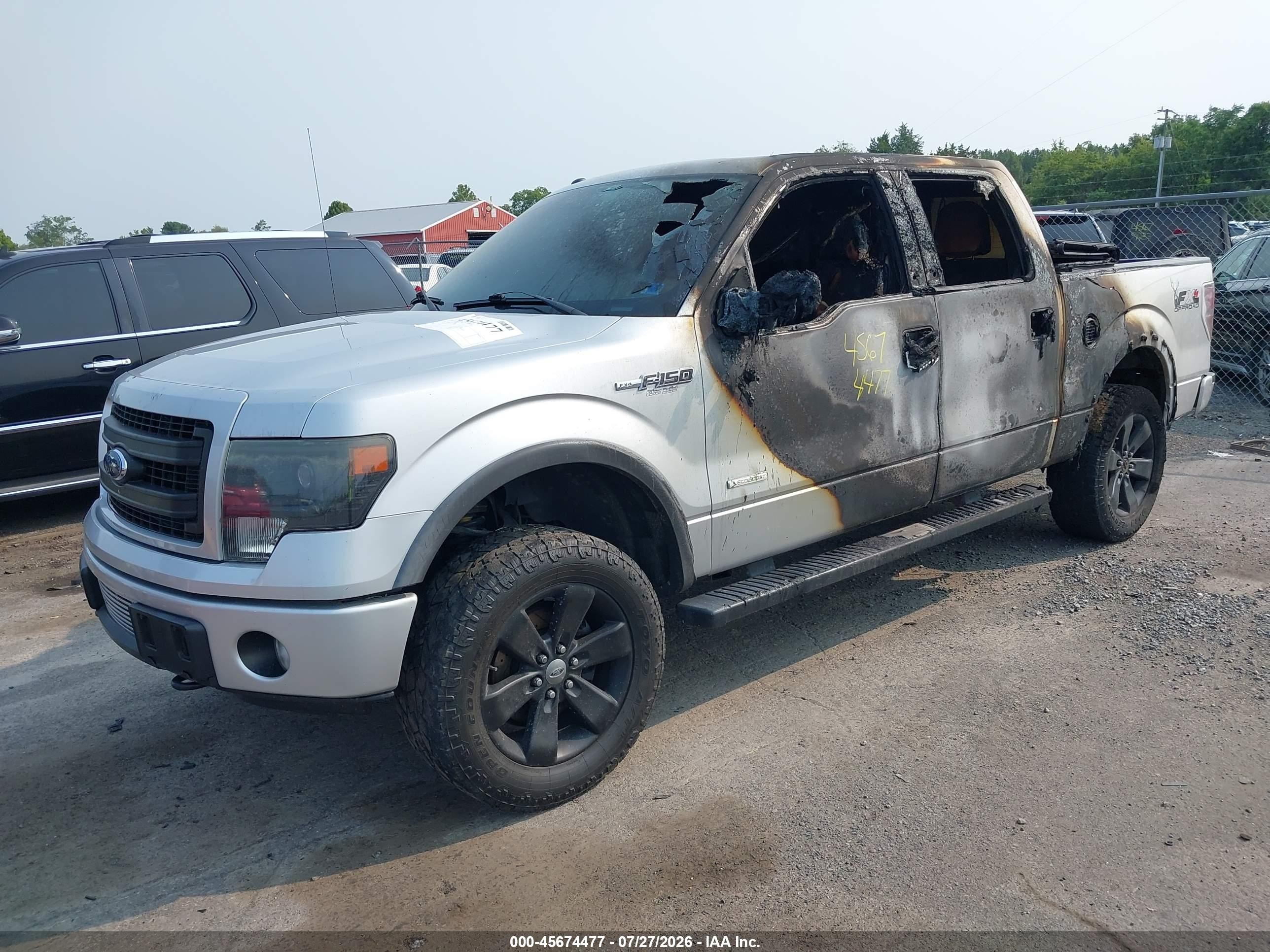 2013 Ford F-150 Fx4 Silver vin: 1FTFW1ET9DKF58098