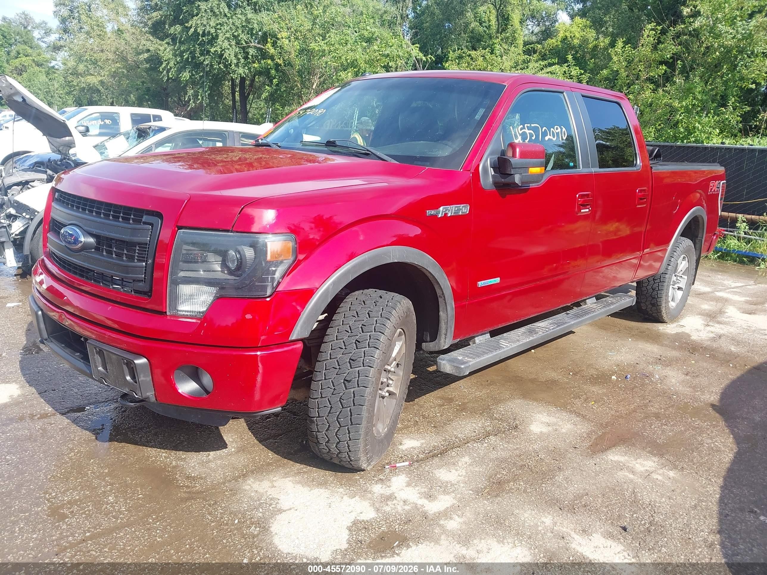 2014 Ford F-150 Fx4/king Ranch/lariat/limited/platinum/xl/xlt Red vin: 1FTFW1ET9EFC98974