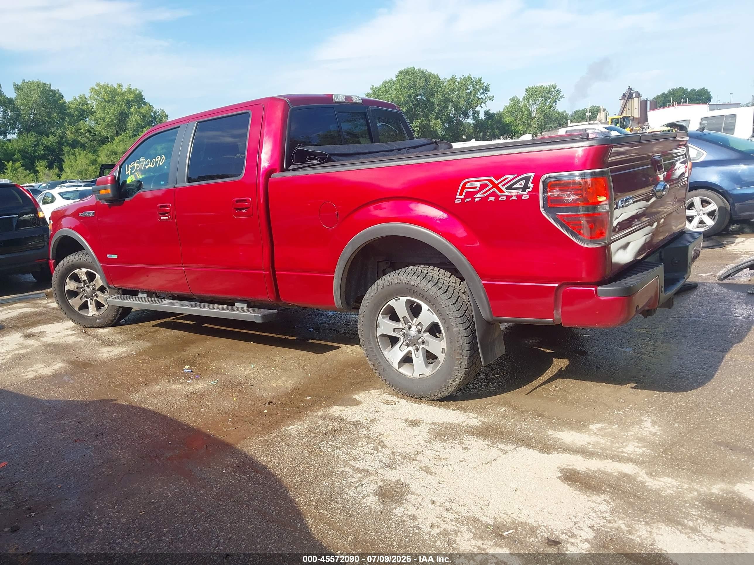2014 Ford F-150 Fx4/king Ranch/lariat/limited/platinum/xl/xlt Red vin: 1FTFW1ET9EFC98974
