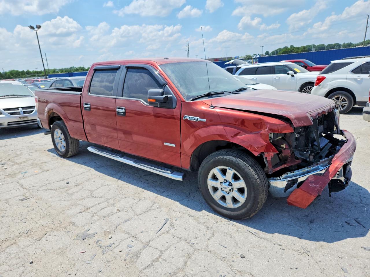 2014 Ford F150 Supercrew Бордовый vin: 1FTFW1ET9EKE42952