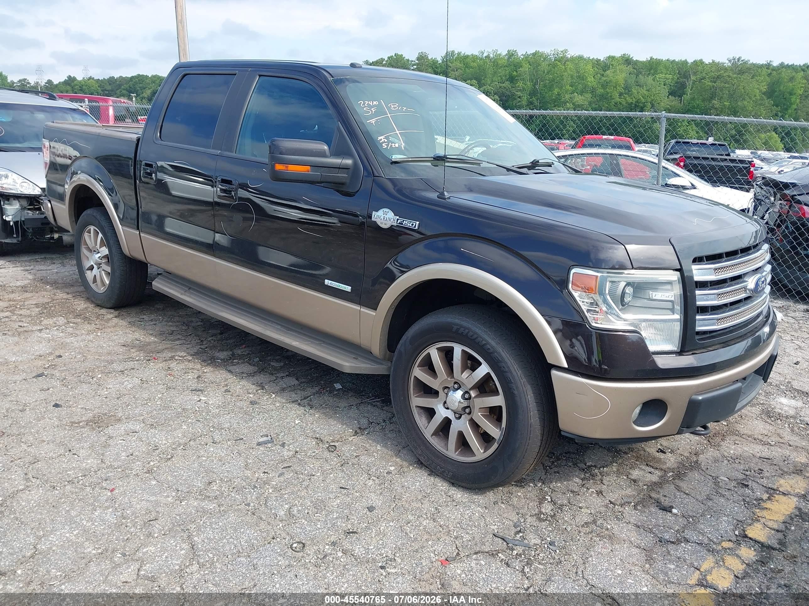 2014 Ford F-150 Fx4/king Ranch/lariat/limited/platinum/xl/xlt Brown vin: 1FTFW1ET9EKE75997