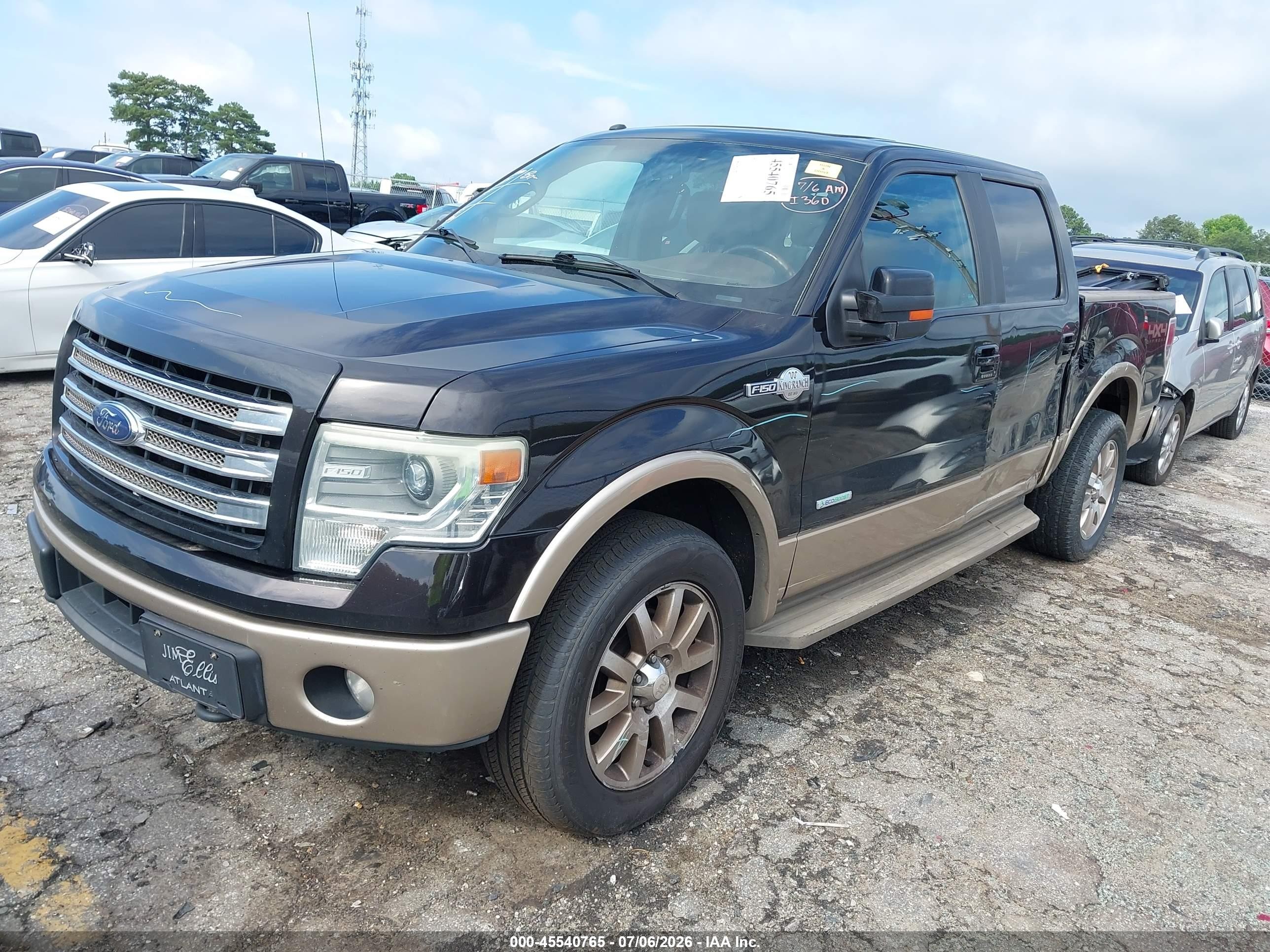 2014 Ford F-150 Fx4/king Ranch/lariat/limited/platinum/xl/xlt Brown vin: 1FTFW1ET9EKE75997