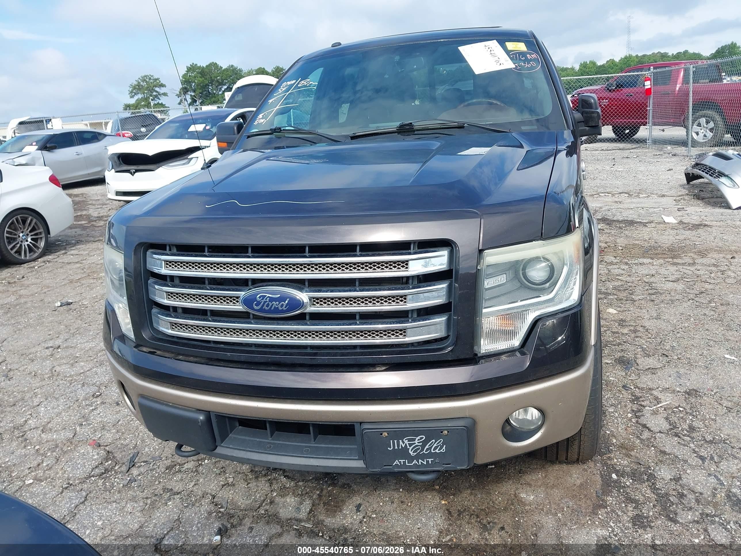 2014 Ford F-150 Fx4/king Ranch/lariat/limited/platinum/xl/xlt Brown vin: 1FTFW1ET9EKE75997
