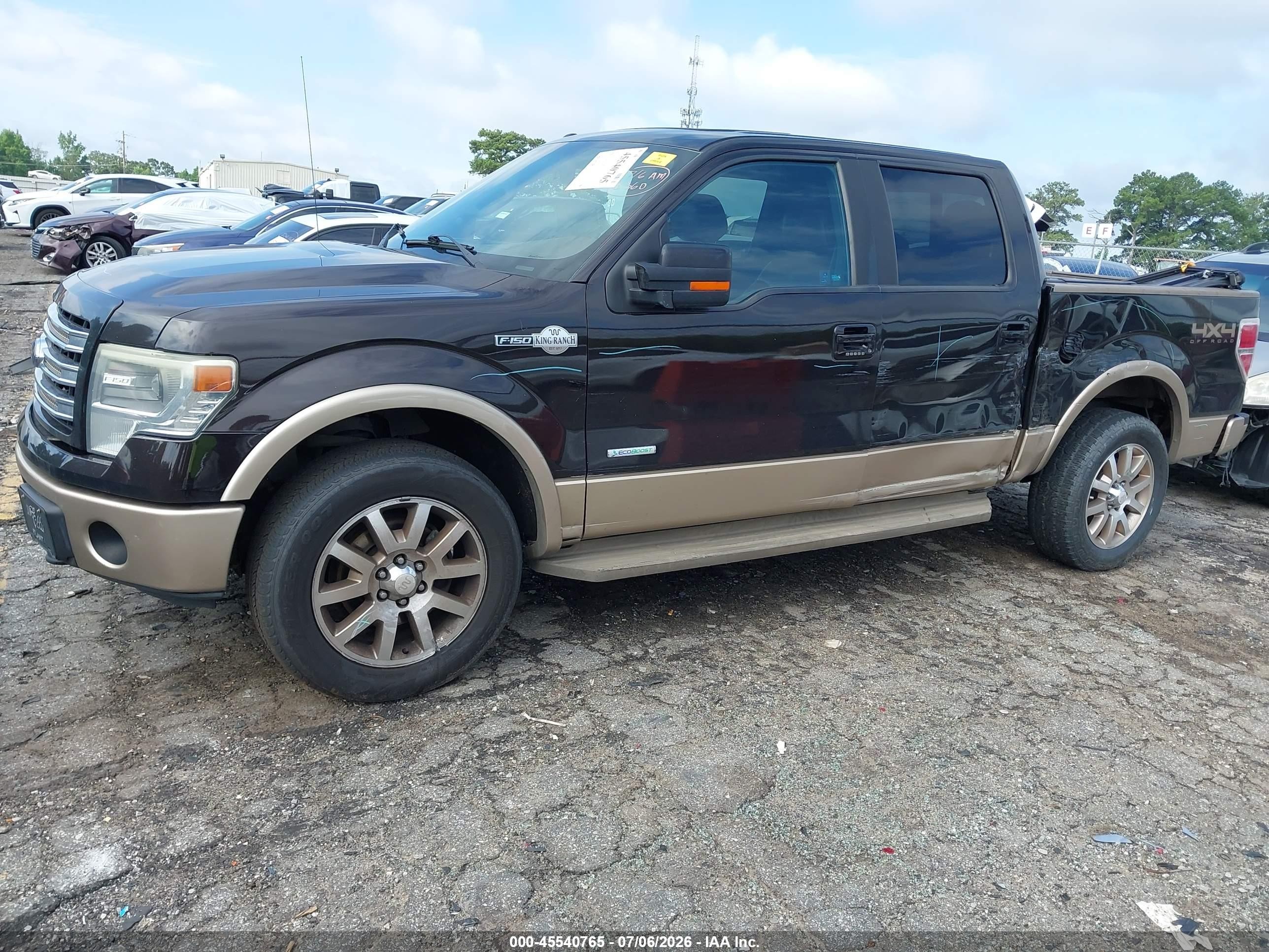 2014 Ford F-150 Fx4/king Ranch/lariat/limited/platinum/xl/xlt Brown vin: 1FTFW1ET9EKE75997