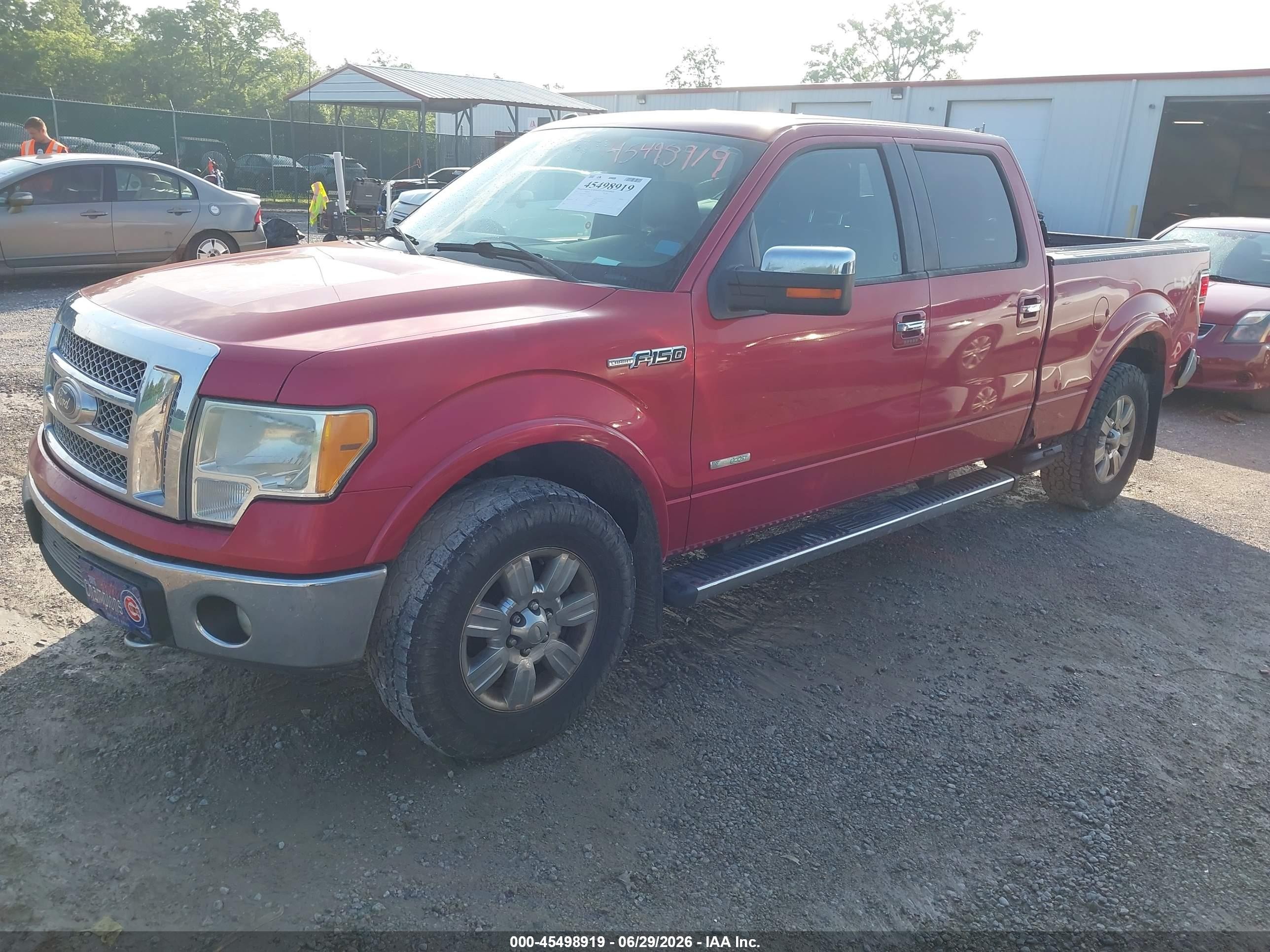 2011 Ford F-150 Fx4/king Ranch/lariat/platinum/xlt Красный vin: 1FTFW1ETXBFA52530
