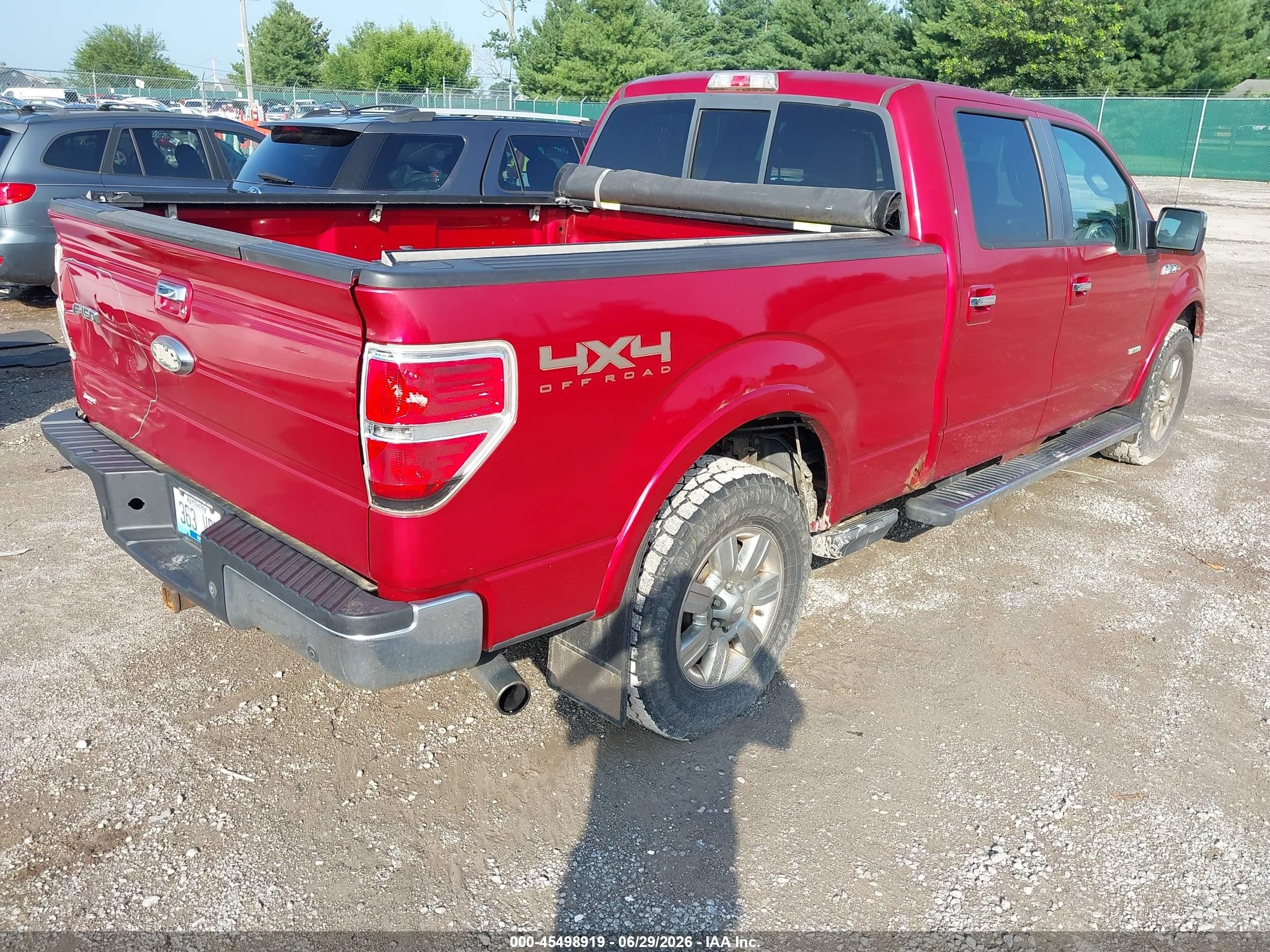 2011 Ford F-150 Fx4/king Ranch/lariat/platinum/xlt Красный vin: 1FTFW1ETXBFA52530