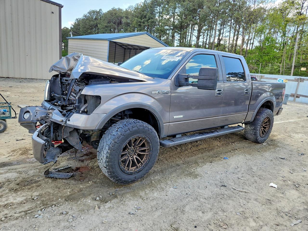2011 Ford F150 Supercrew Gray vin: 1FTFW1ETXBFB40669