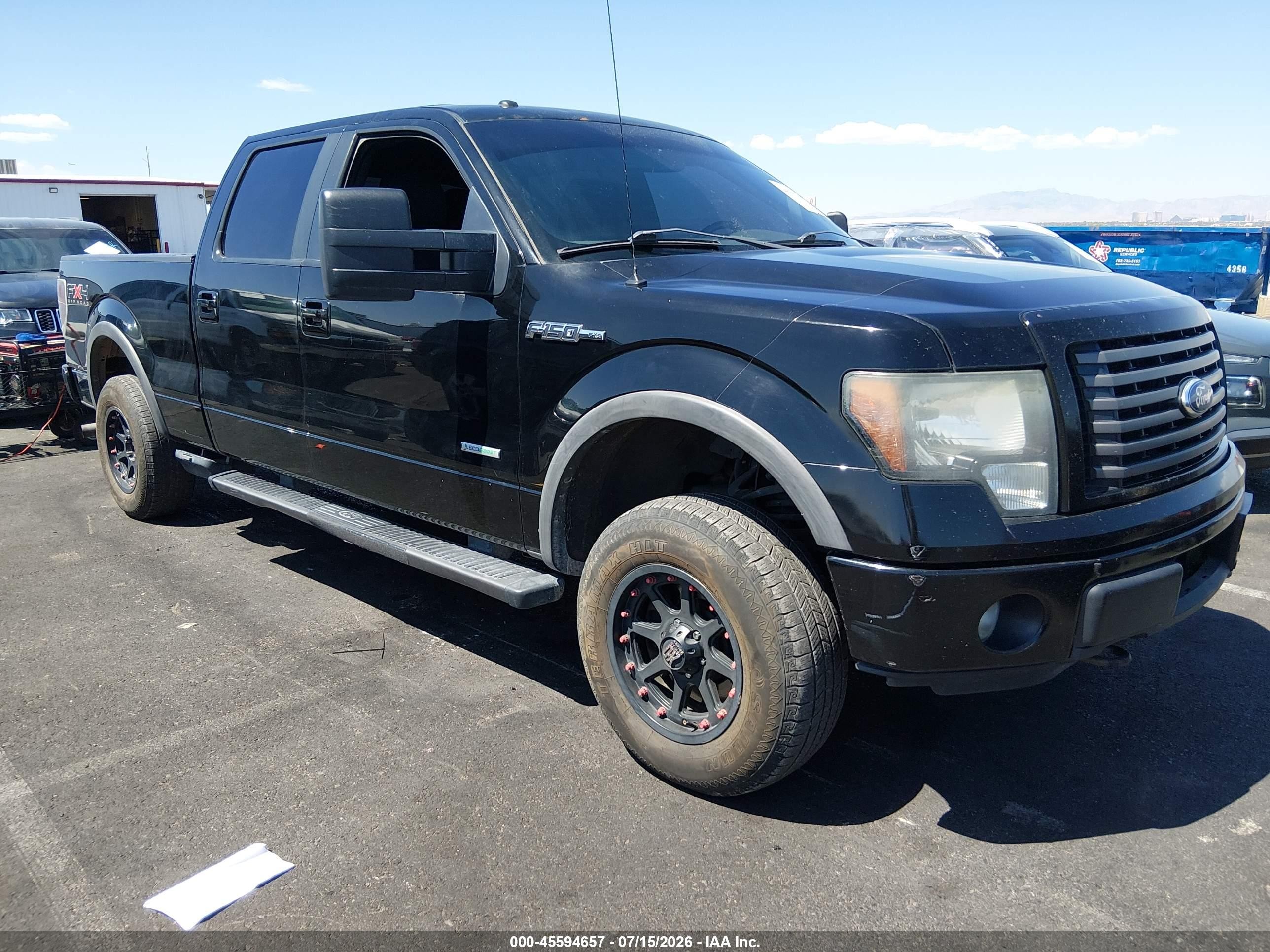2011 Ford F-150 Fx4/king Ranch/lariat/platinum/xlt Черный vin: 1FTFW1ETXBFC40660
