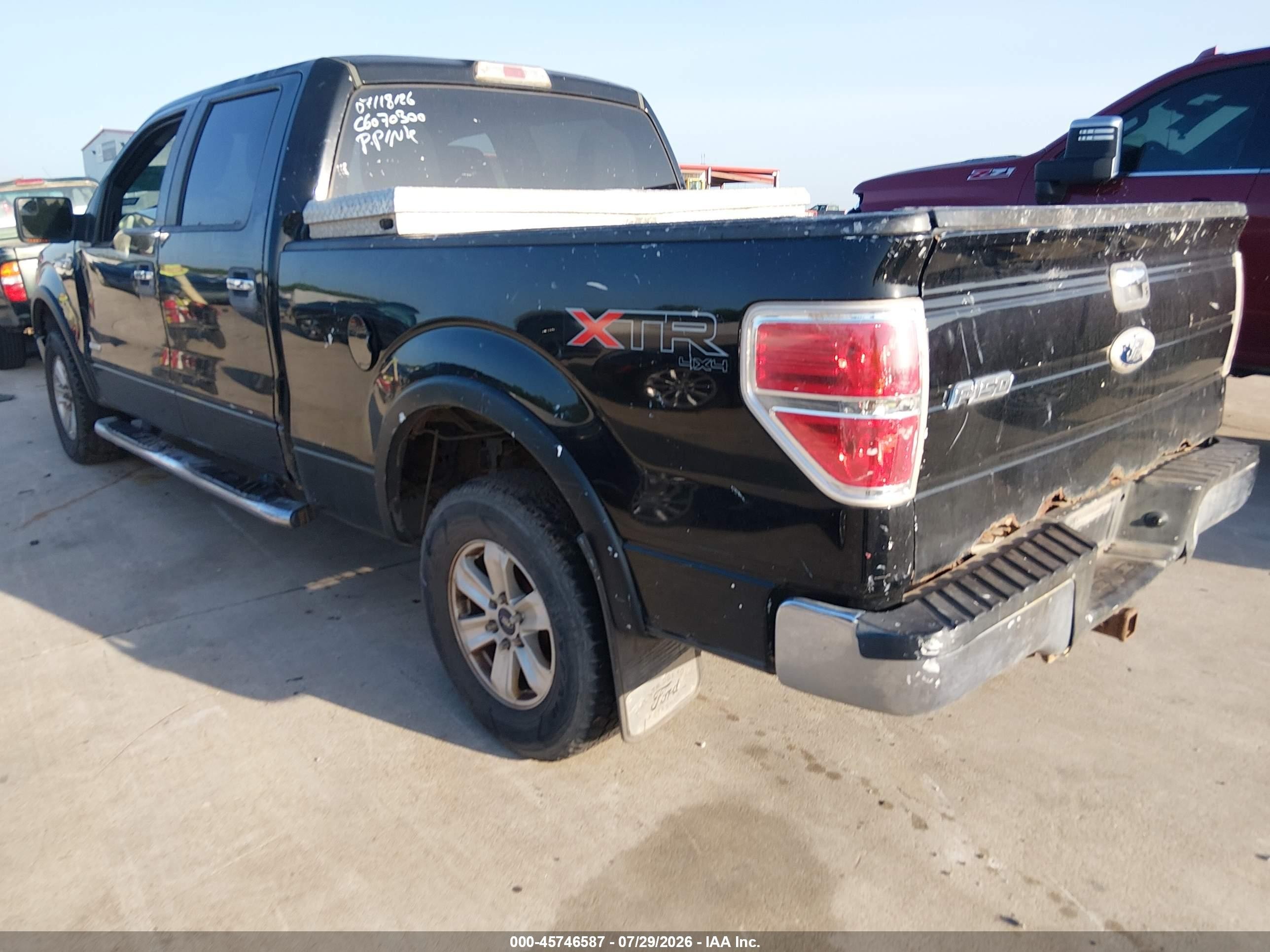 2011 Ford F-150 Xlt Черный vin: 1FTFW1ETXBFC79605
