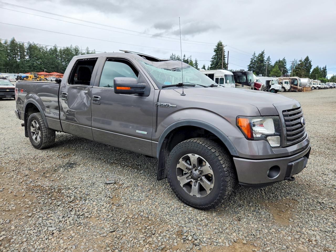 2011 Ford F150 Supercrew Gray vin: 1FTFW1ETXBFC79863