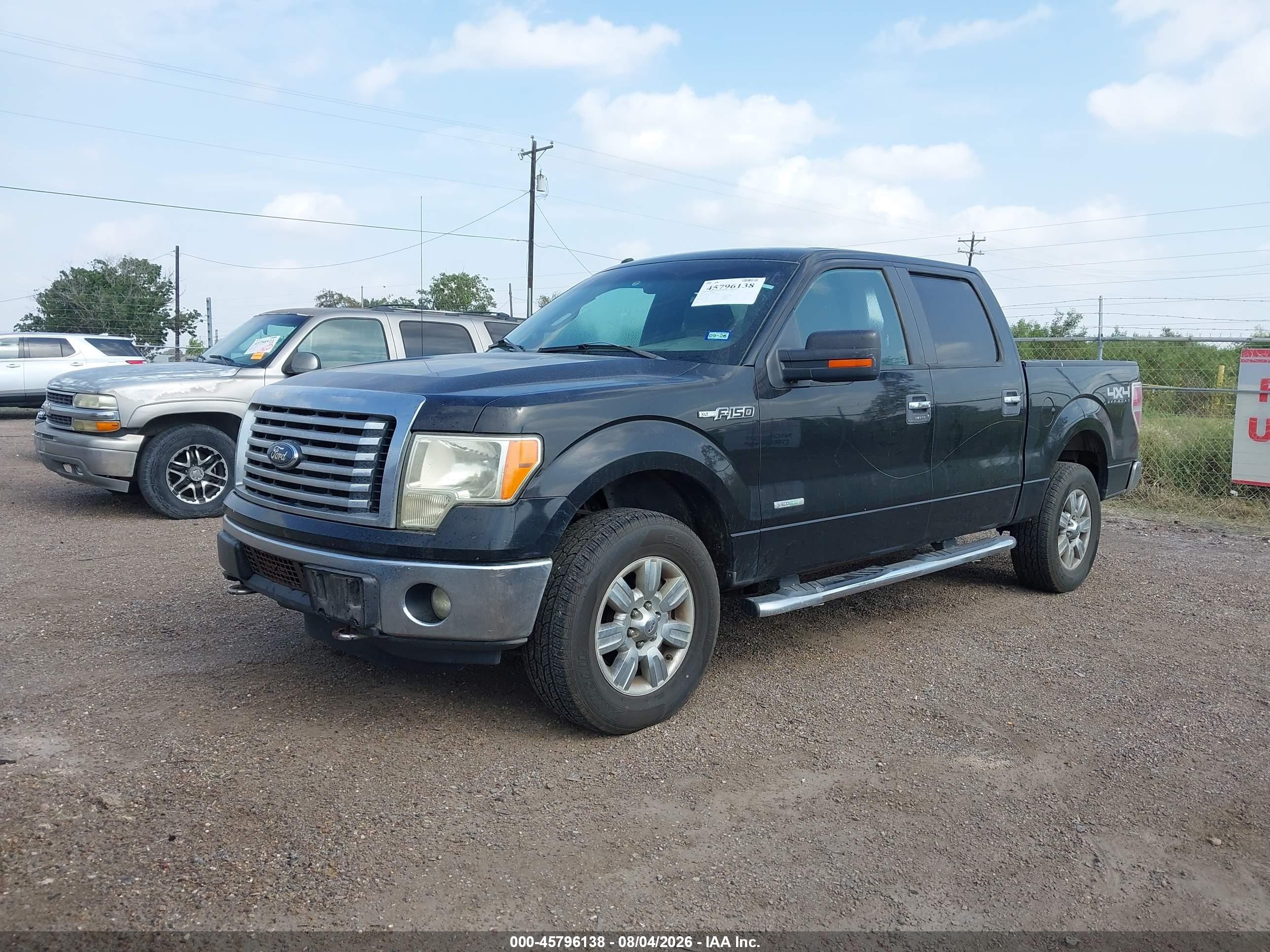 2012 Ford F-150 Xlt Black vin: 1FTFW1ETXCFA12210