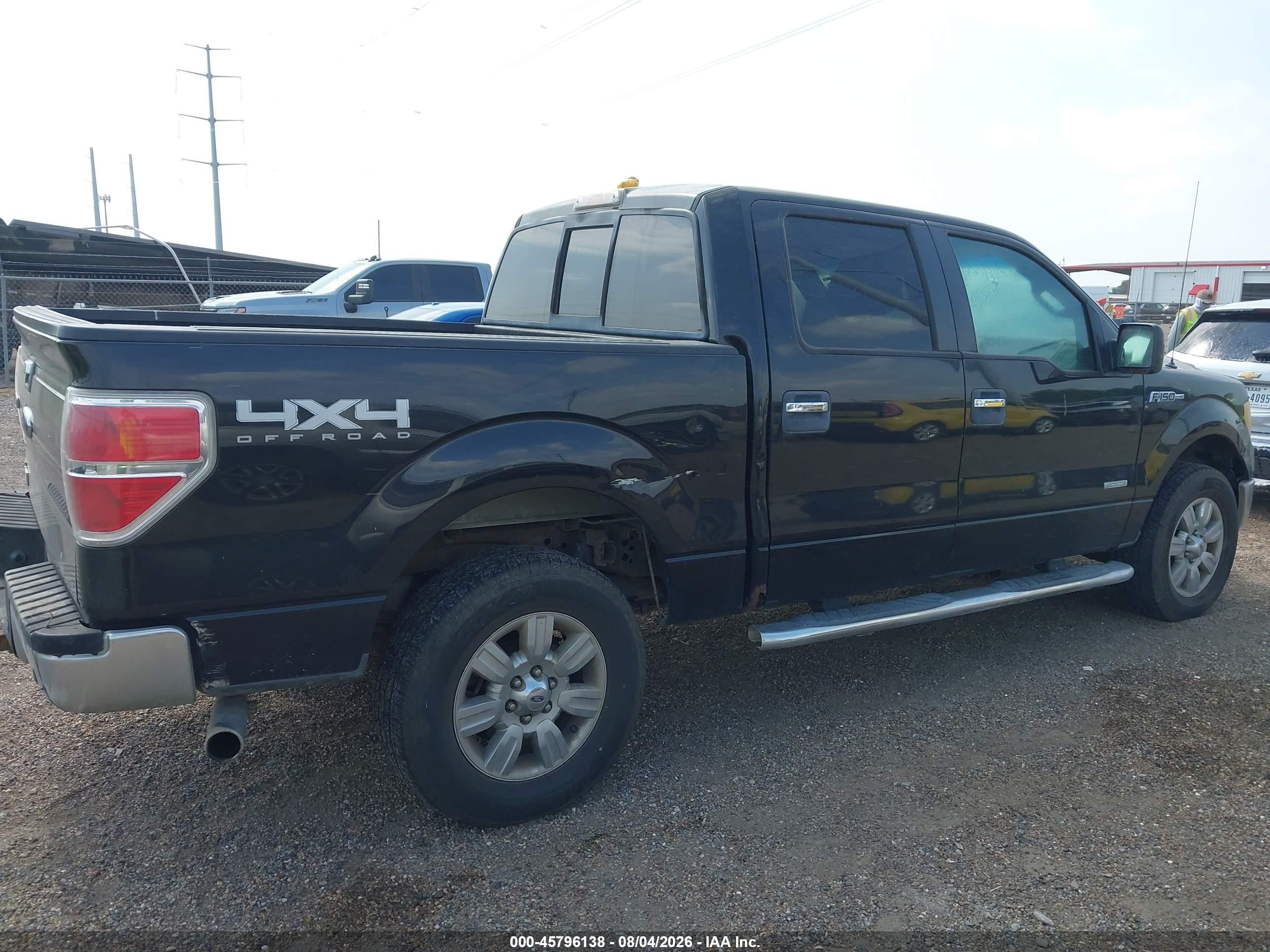 2012 Ford F-150 Xlt Black vin: 1FTFW1ETXCFA12210