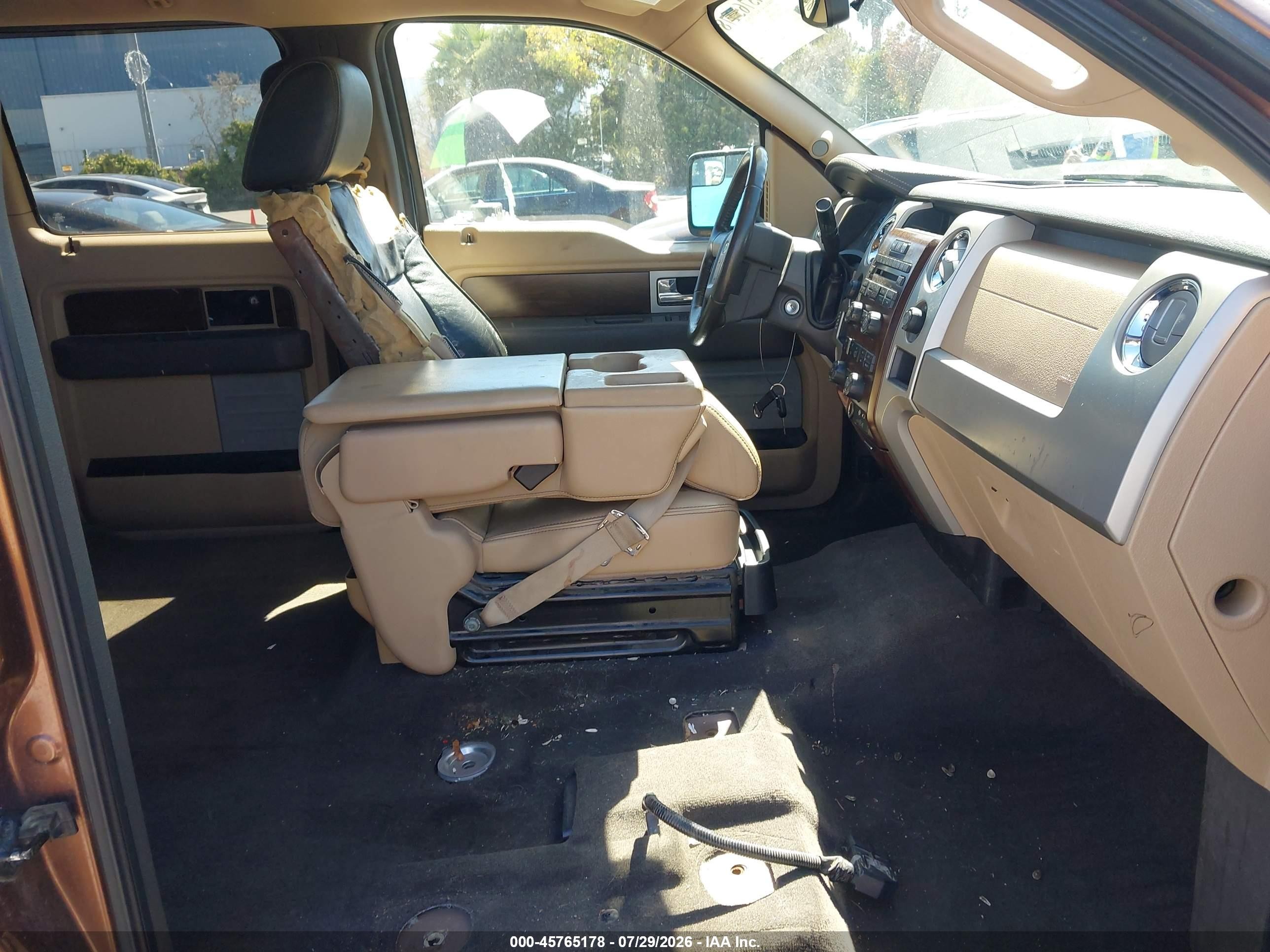 2012 Ford F-150 Lariat Brown vin: 1FTFW1ETXCFA13986
