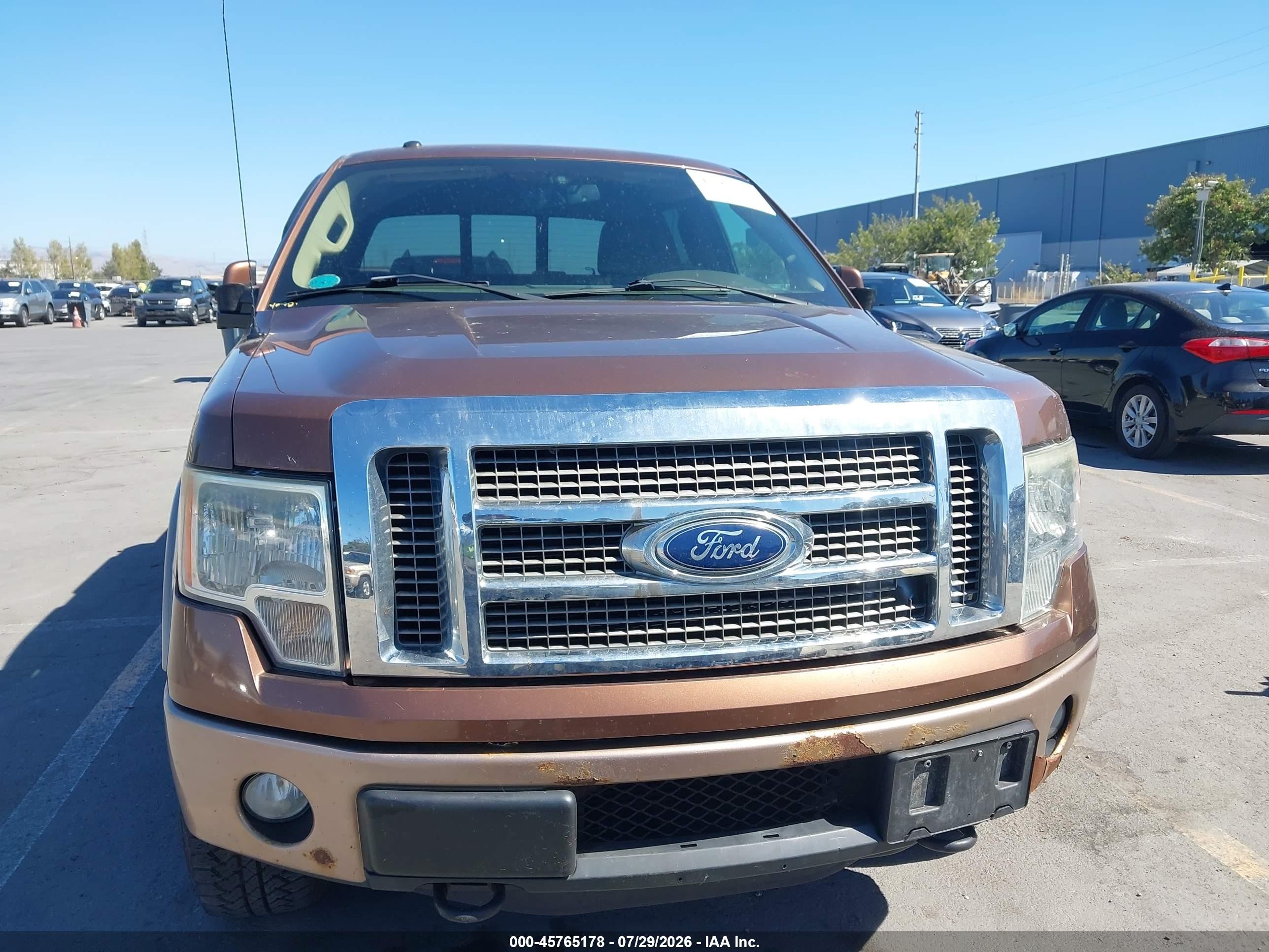 2012 Ford F-150 Lariat Brown vin: 1FTFW1ETXCFA13986