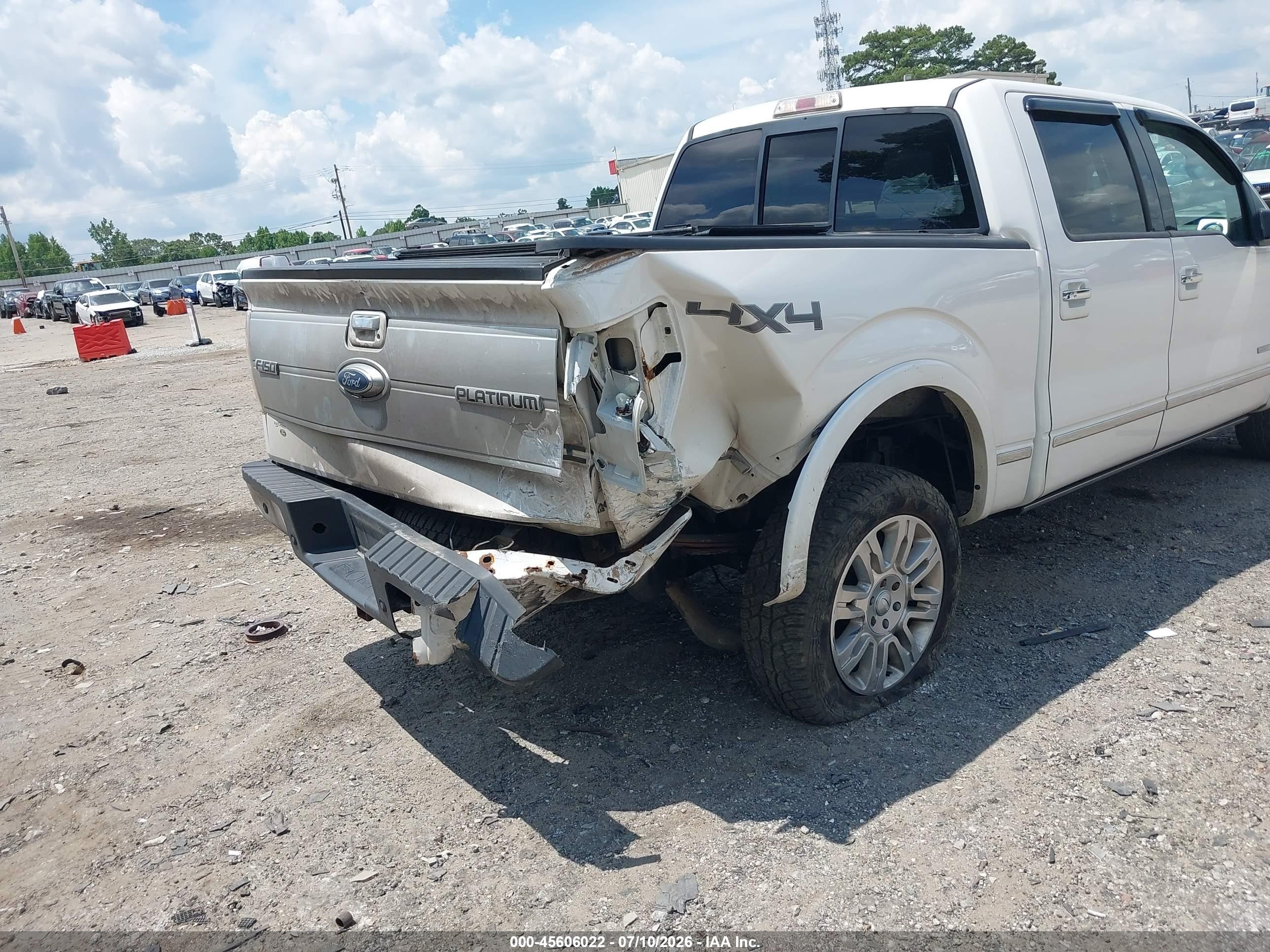 2012 Ford F-150 Platinum White vin: 1FTFW1ETXCFA20212