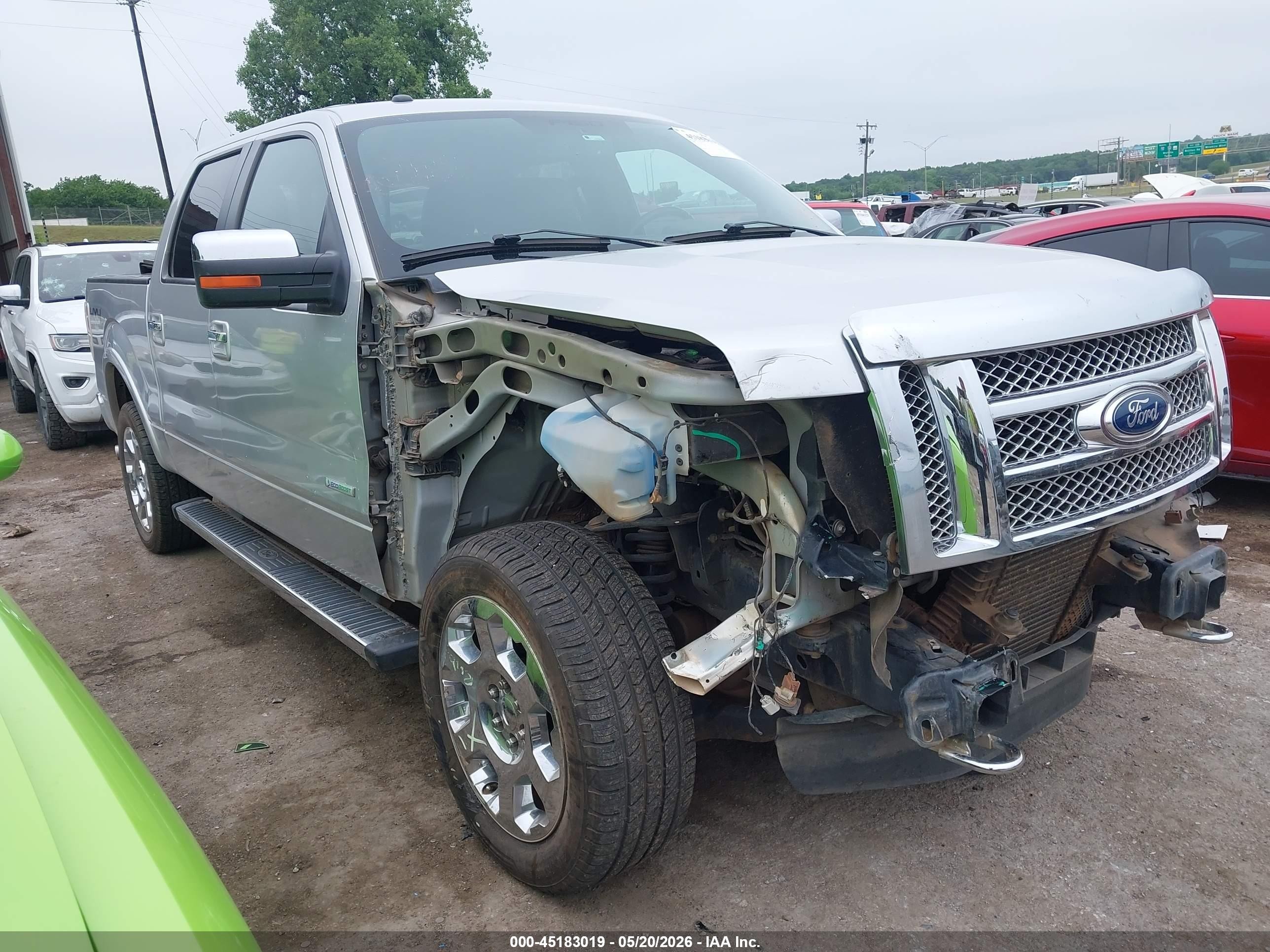 2012 Ford F-150 Lariat Gray vin: 1FTFW1ETXCFA43263