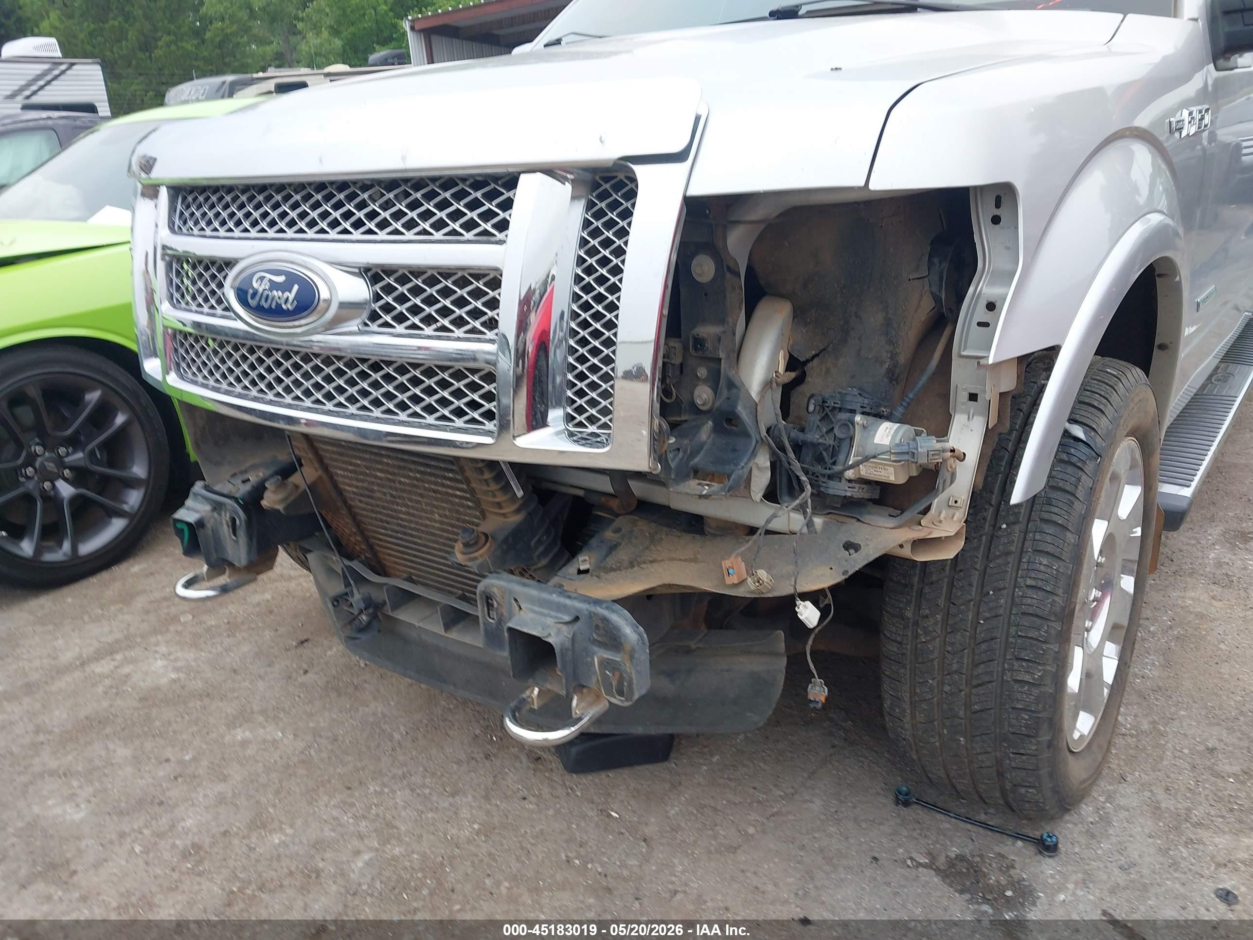 2012 Ford F-150 Lariat Gray vin: 1FTFW1ETXCFA43263