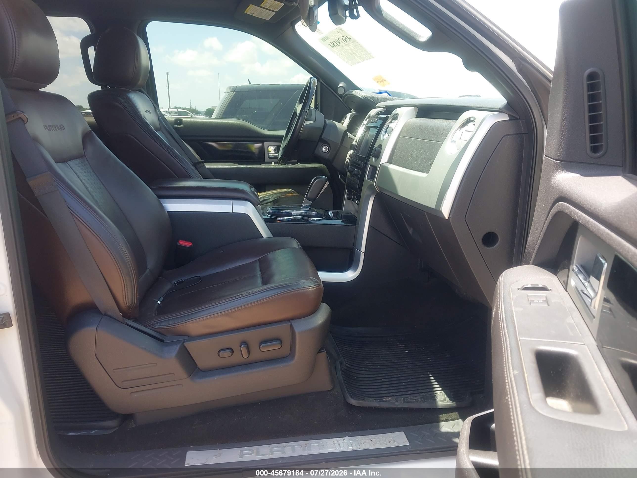 2012 Ford F-150 Platinum White vin: 1FTFW1ETXCFA85318
