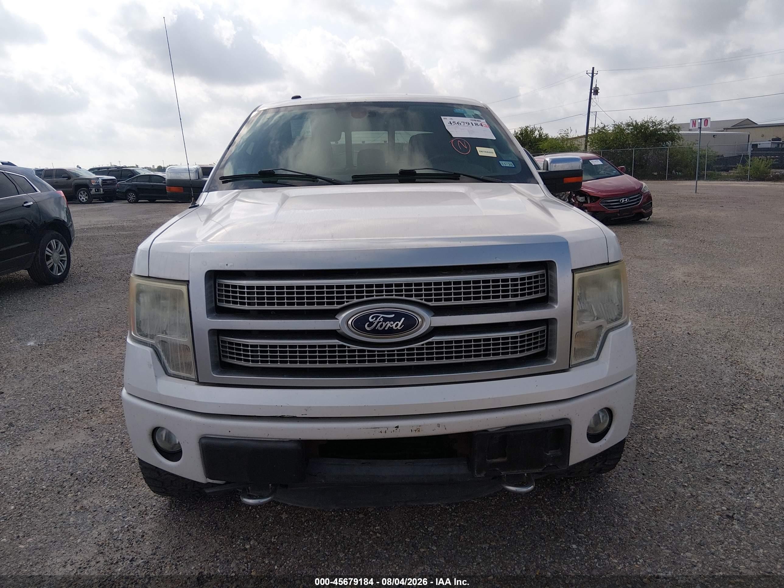 2012 Ford F-150 Platinum White vin: 1FTFW1ETXCFA85318