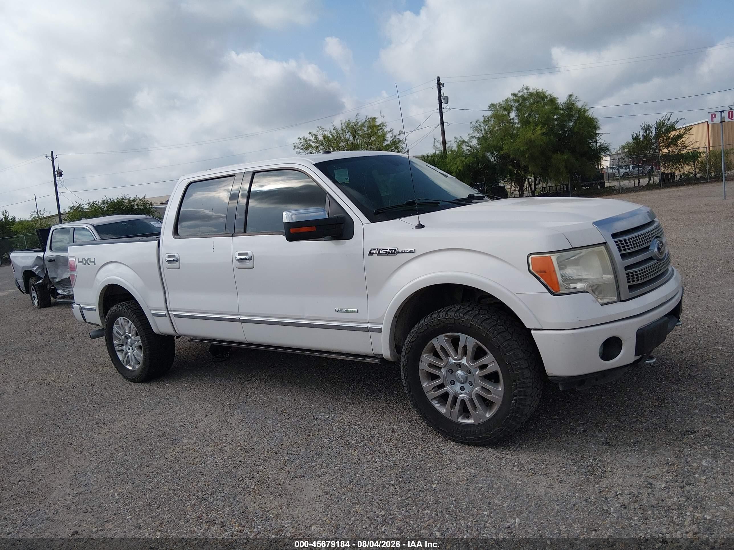 2012 Ford F-150 Platinum White vin: 1FTFW1ETXCFA85318