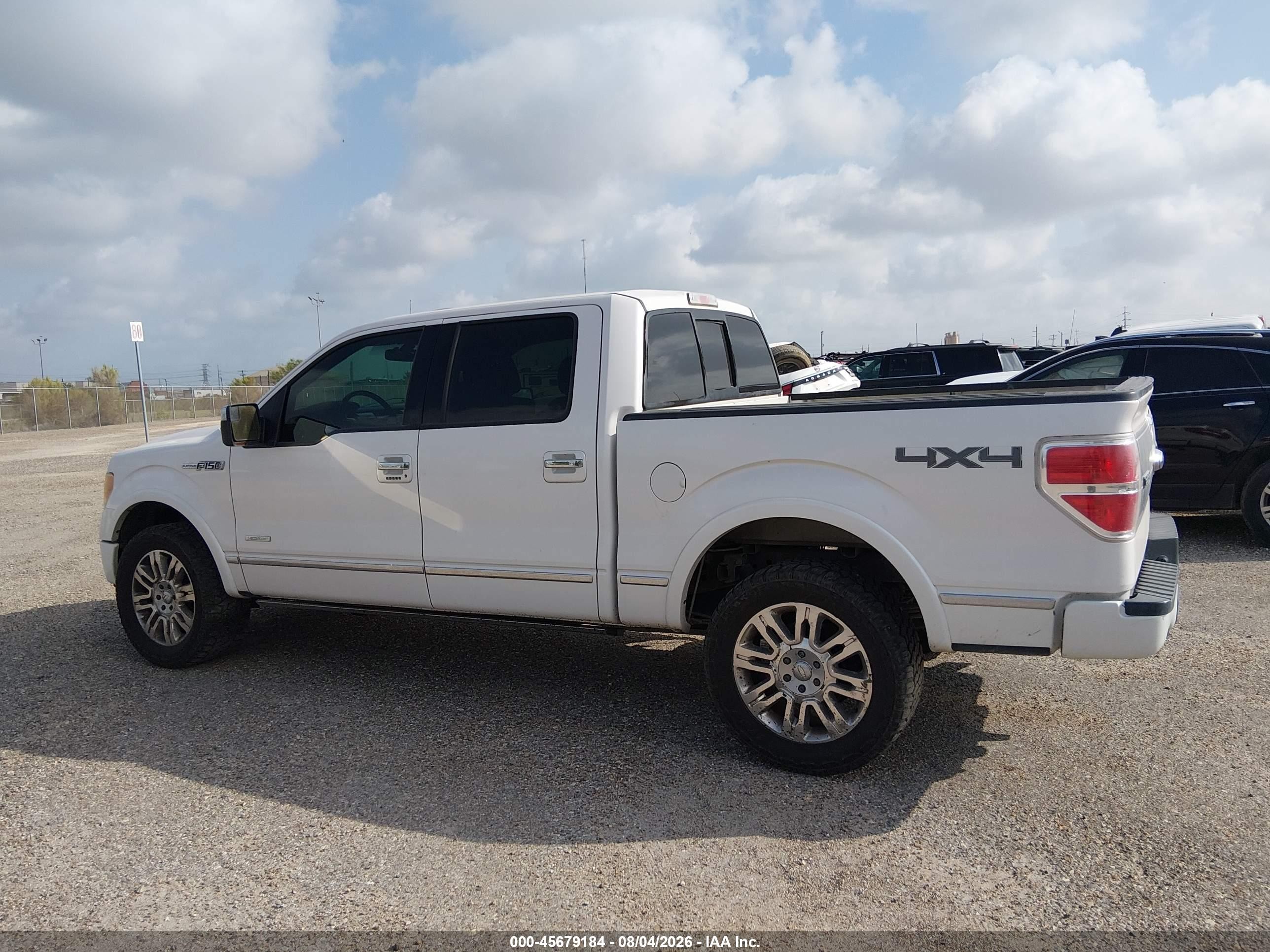 2012 Ford F-150 Platinum White vin: 1FTFW1ETXCFA85318