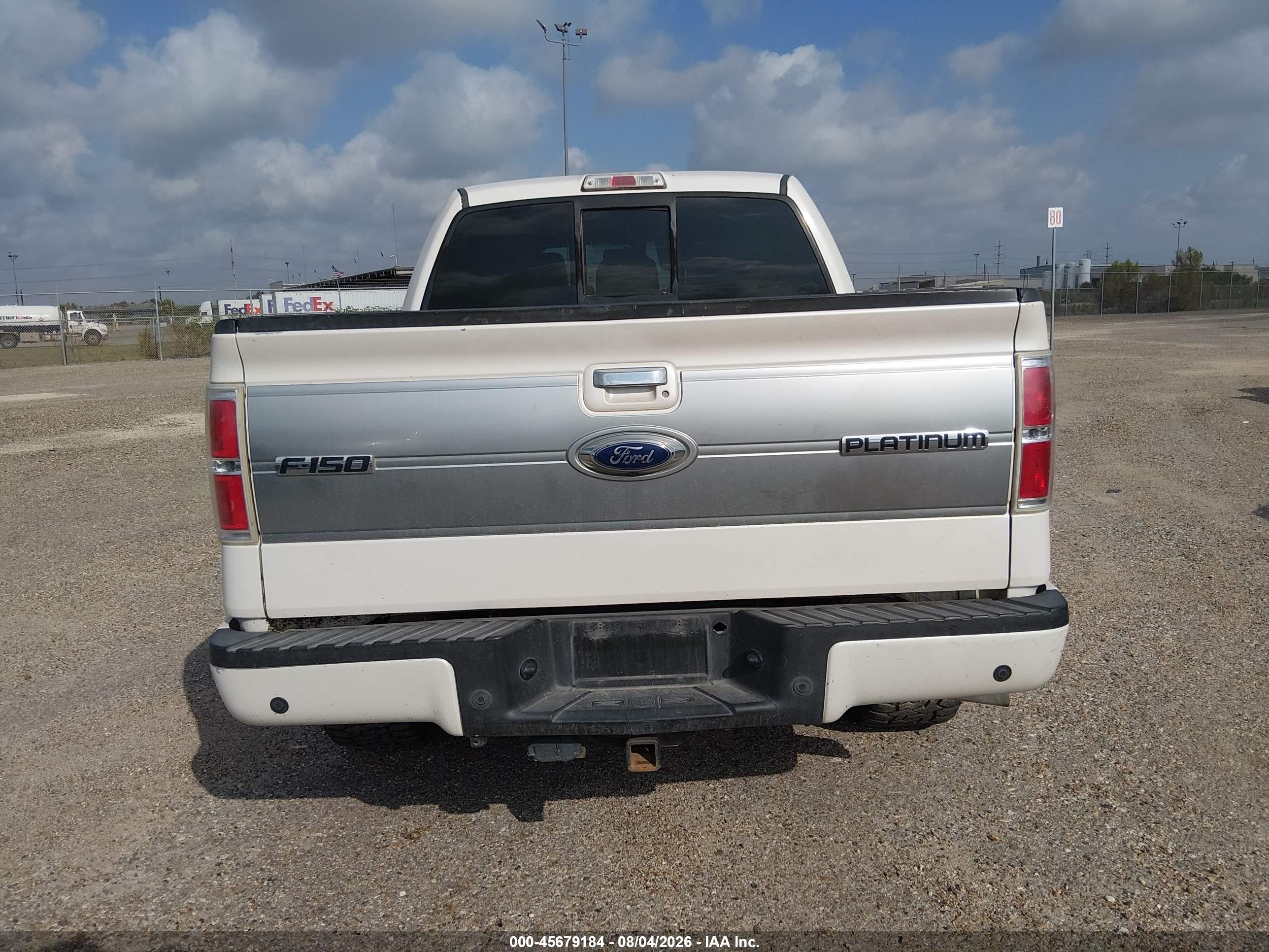 2012 Ford F-150 Platinum White vin: 1FTFW1ETXCFA85318